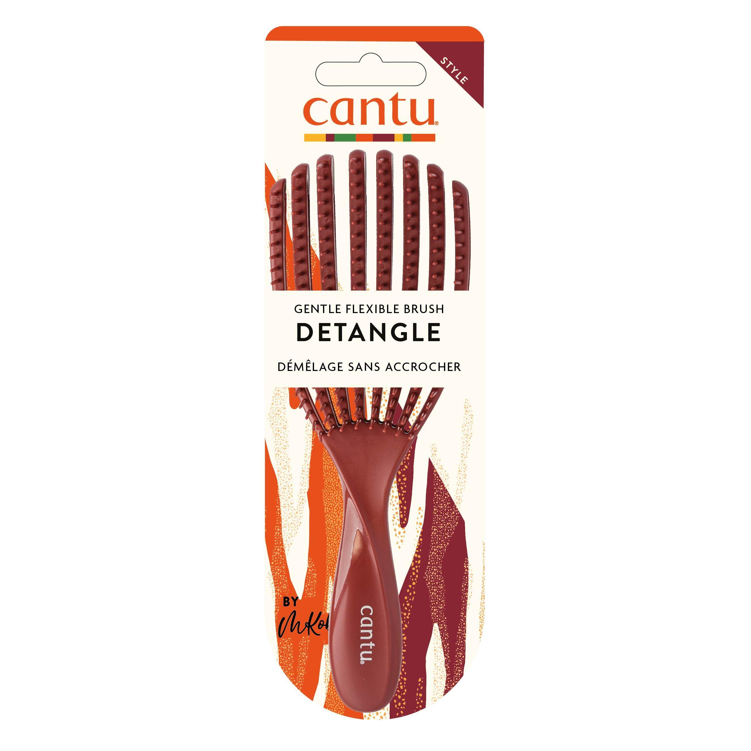 CANTU Brosse à cheveux detangle démêlage sans accrocher 1 brosse