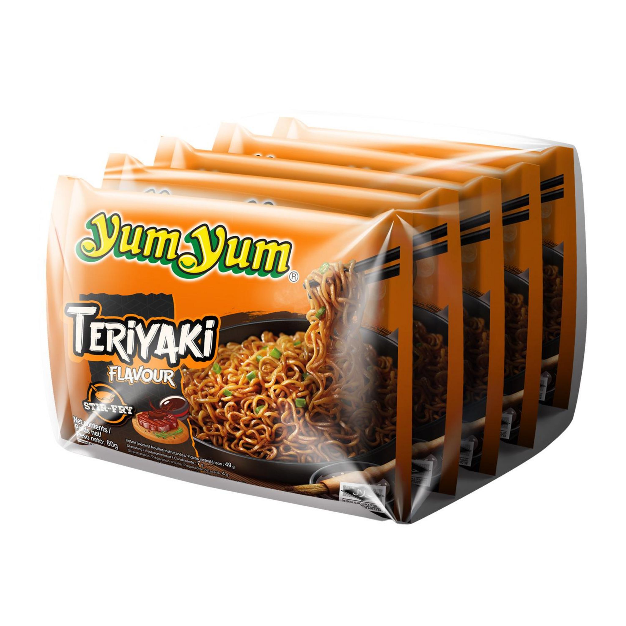 YUM YUM Nouilles instantanées saveur teriyaki 5x60g 300g