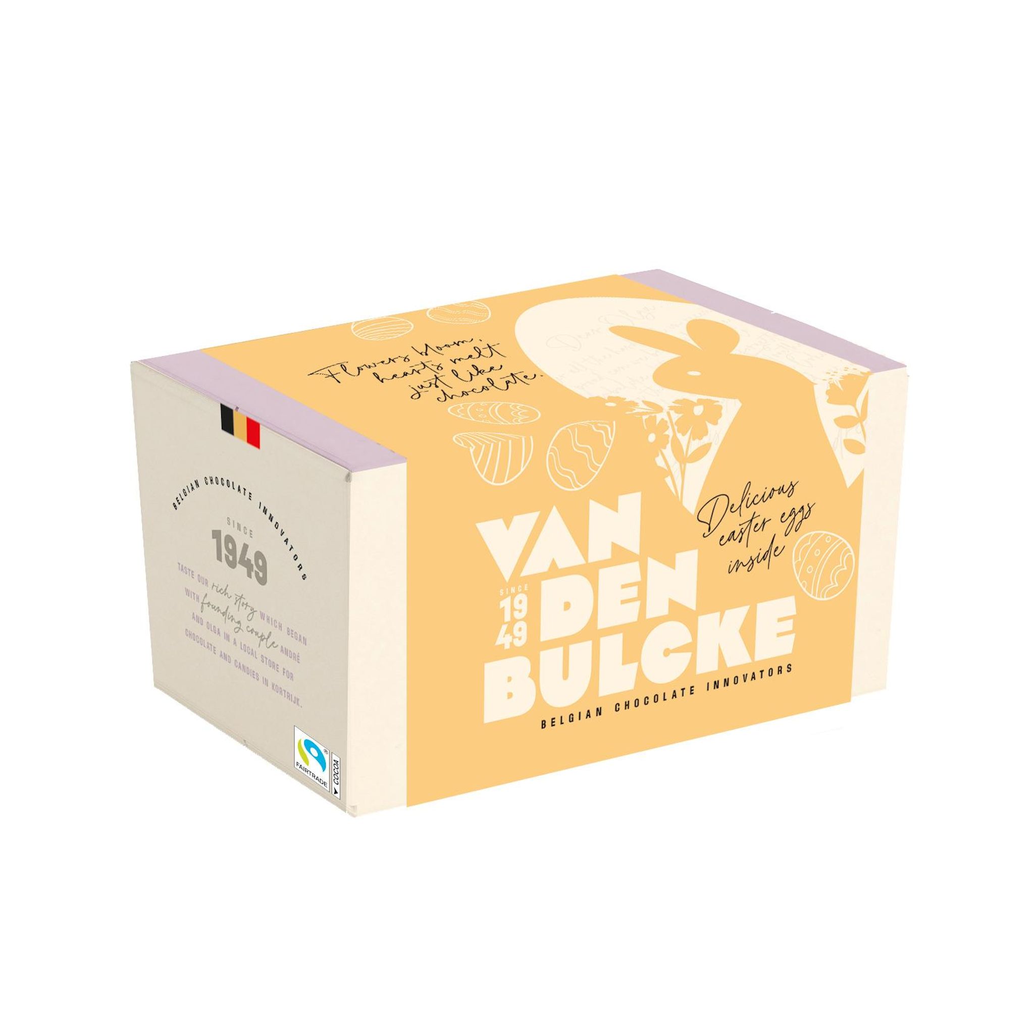 Oeufs de chocolat au lait et noir fourrés aux noisettes et riz soufflé 375g