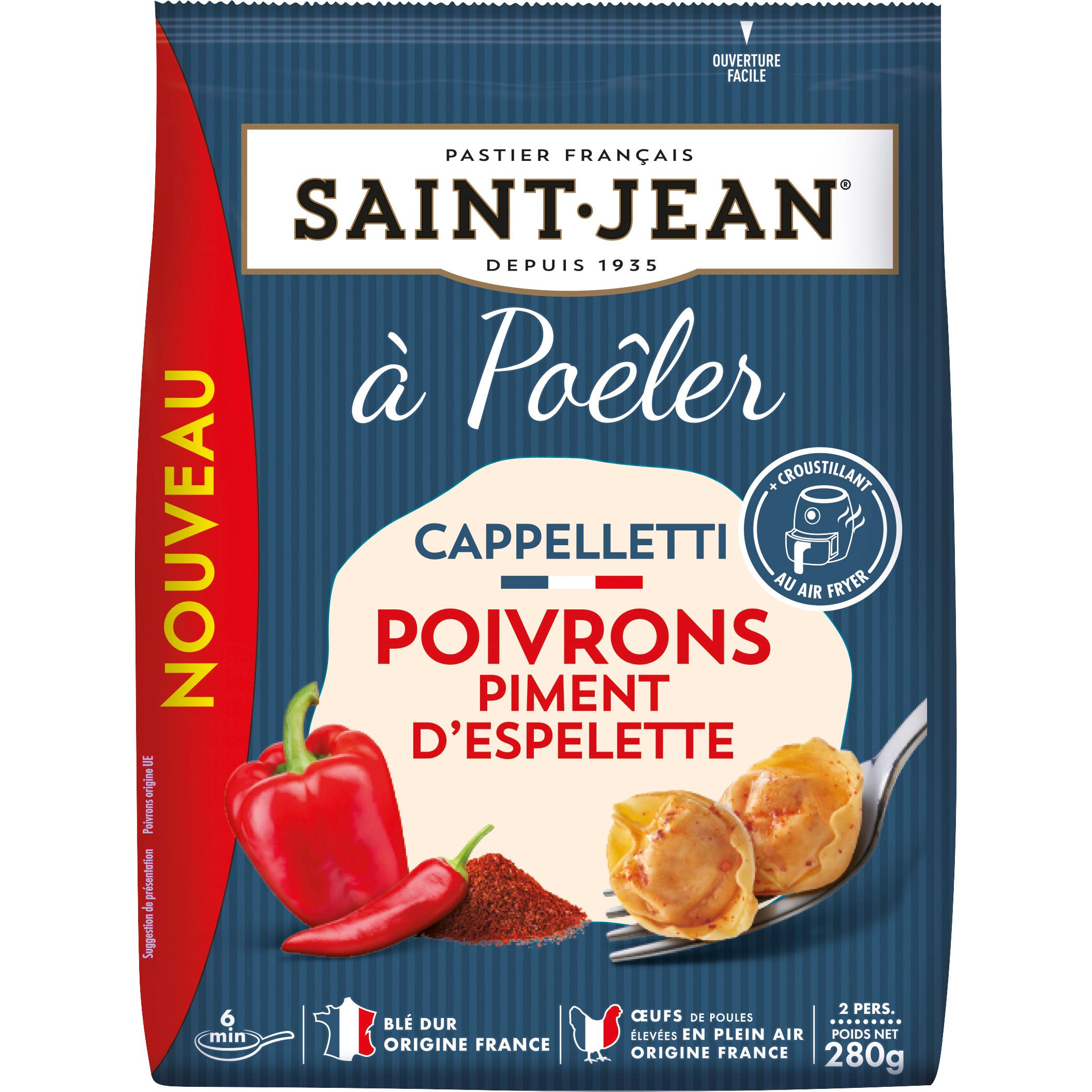 SAINT JEAN Cappelletti à poêler aux poivrons et piment d'Espelette 2 parts 280g