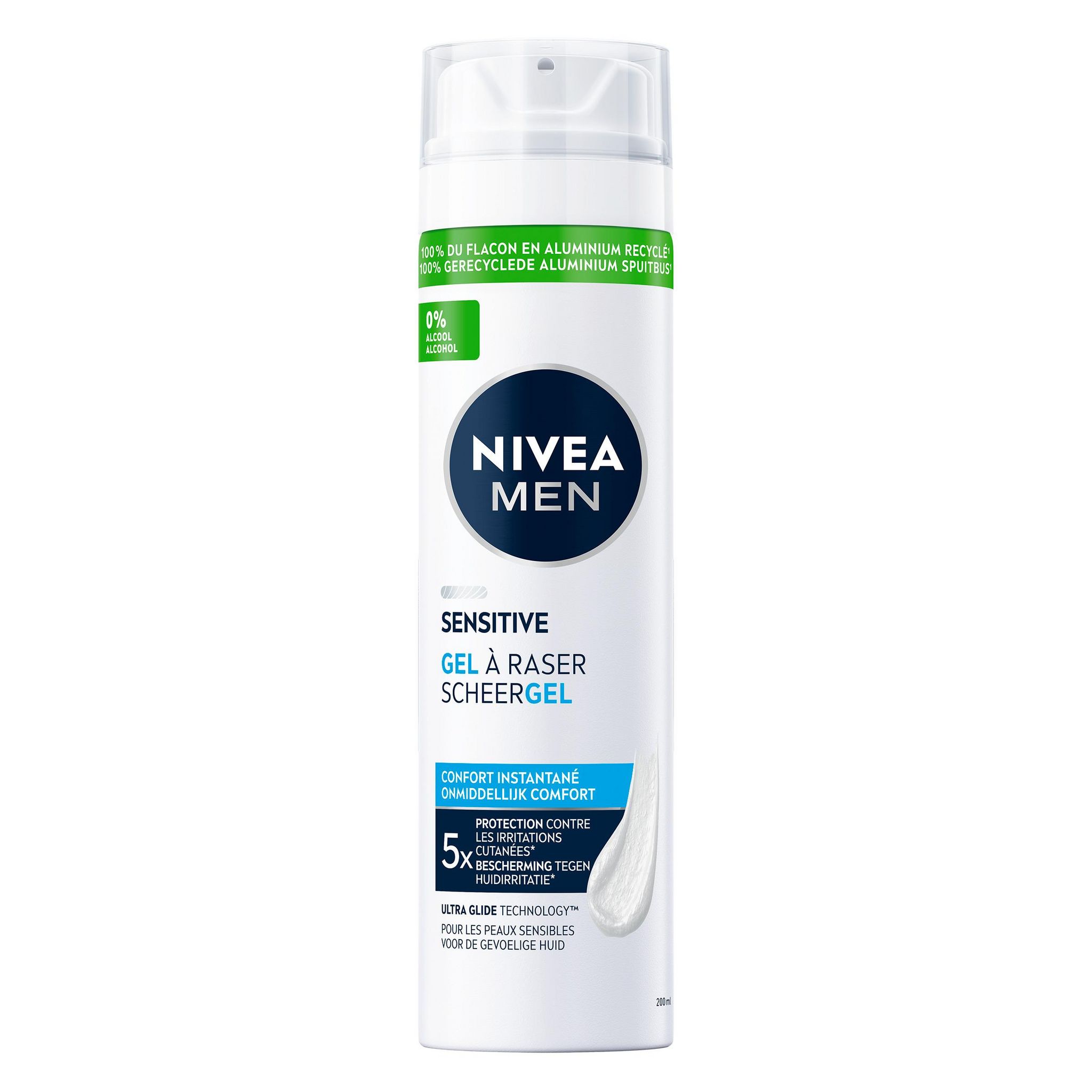 NIVEA MEN Gel à raser sensitive peaux sensibles 200ml