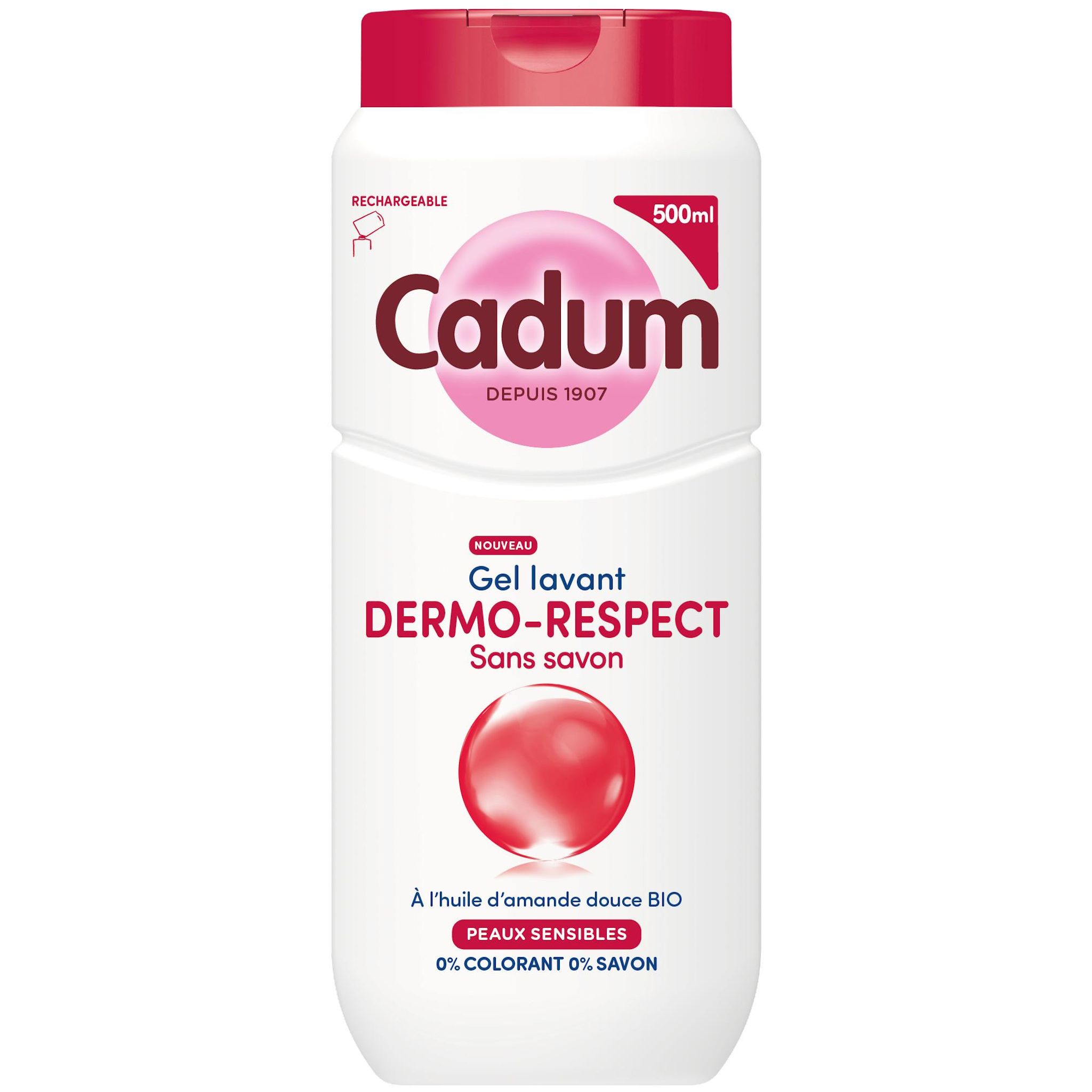 CADUM Gel lavant dermo respect sans savon 500ml