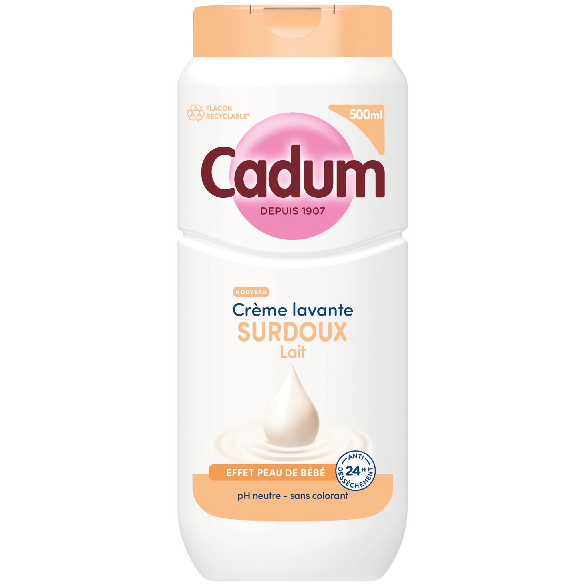 CADUM Crème lavante surdoux lait 500ml