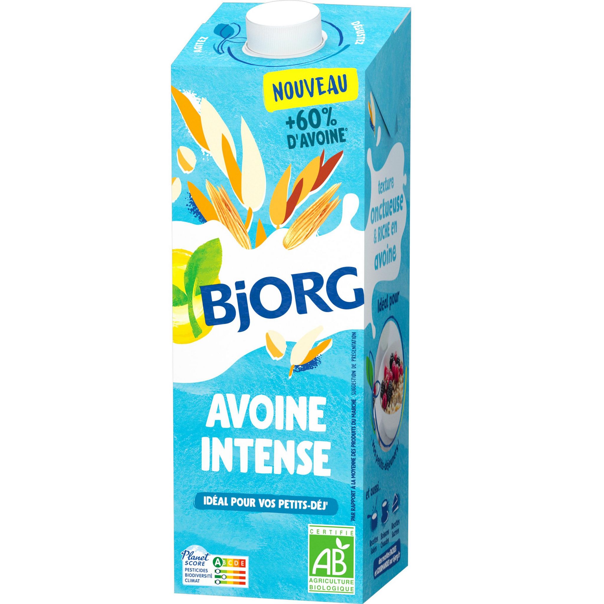BJORG Boisson végétale à l'avoine intense bio 1l