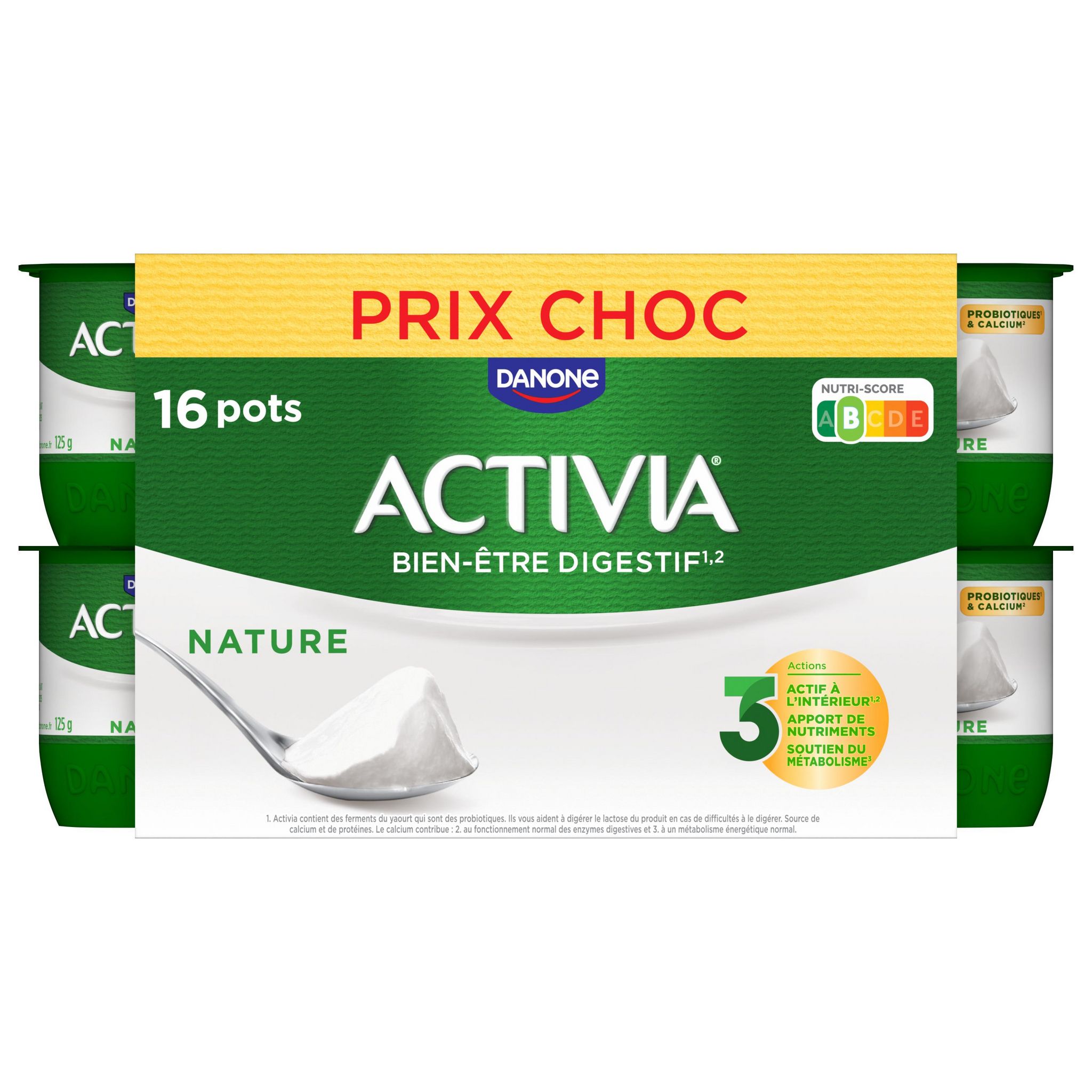 ACTIVIA Yaourt au bifidus nature 16x125g
