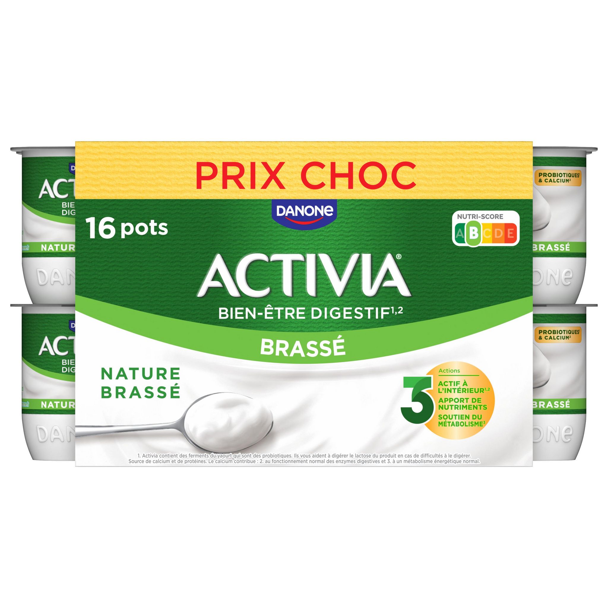 ACTIVIA Yaourt brassé au bifidus nature 16x125g