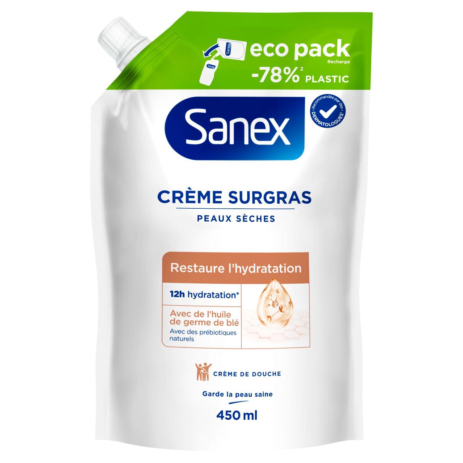 SANEX Crème de douche surgras à l'huile de germe de blé 425ml