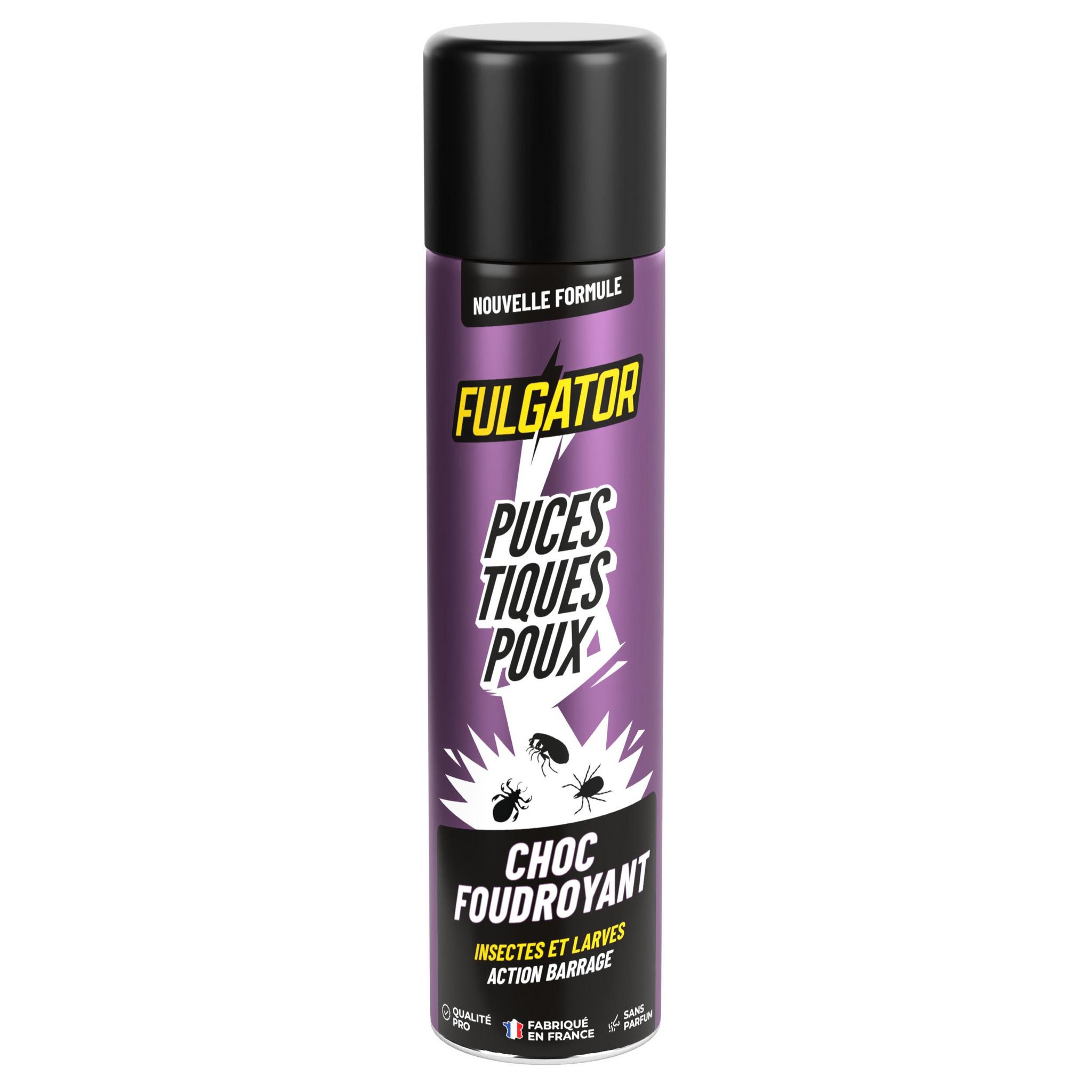 FULGATOR Aérosol insecticide puces tiques poux 400ml
