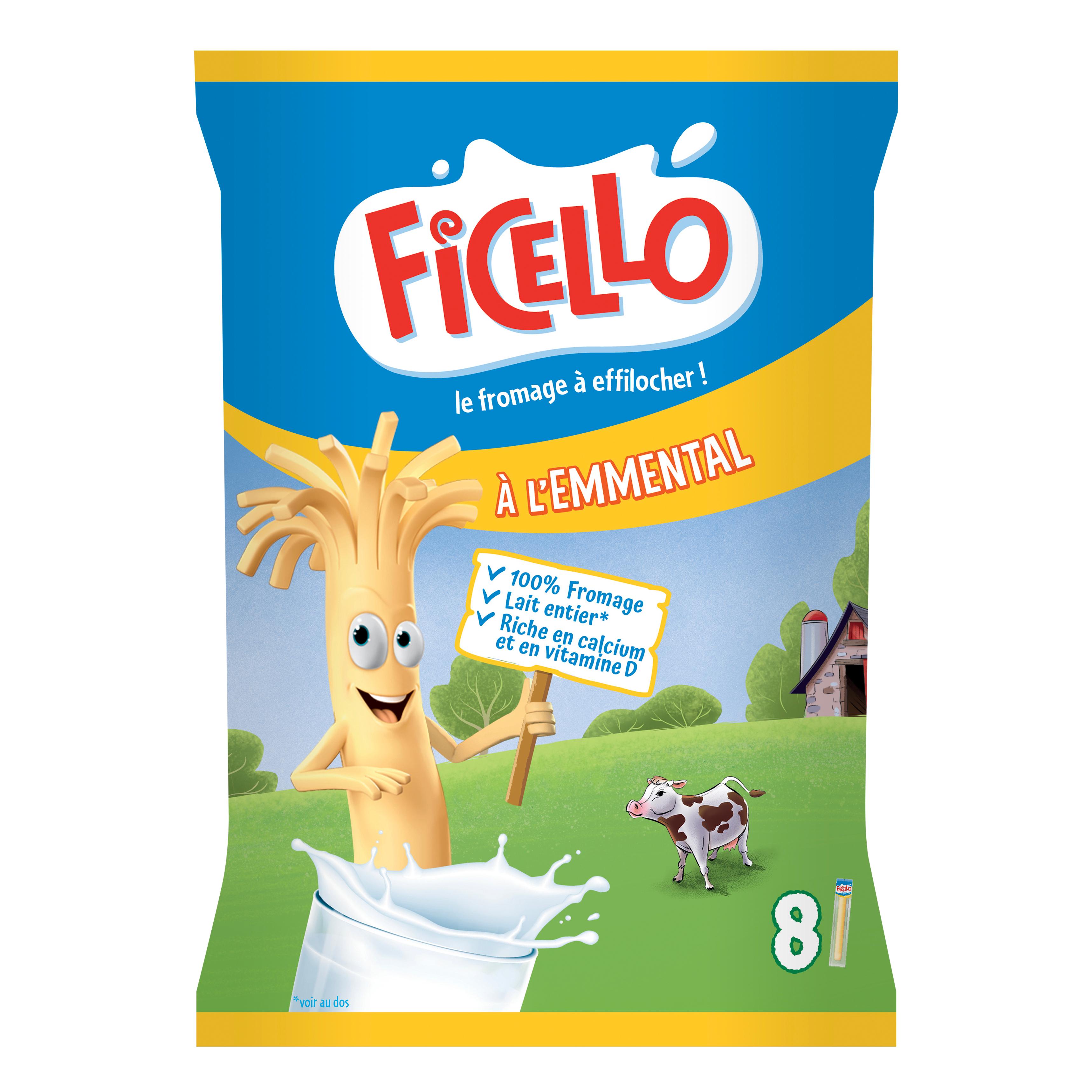 FICELLO Emmental bâtonnets x 8 168g