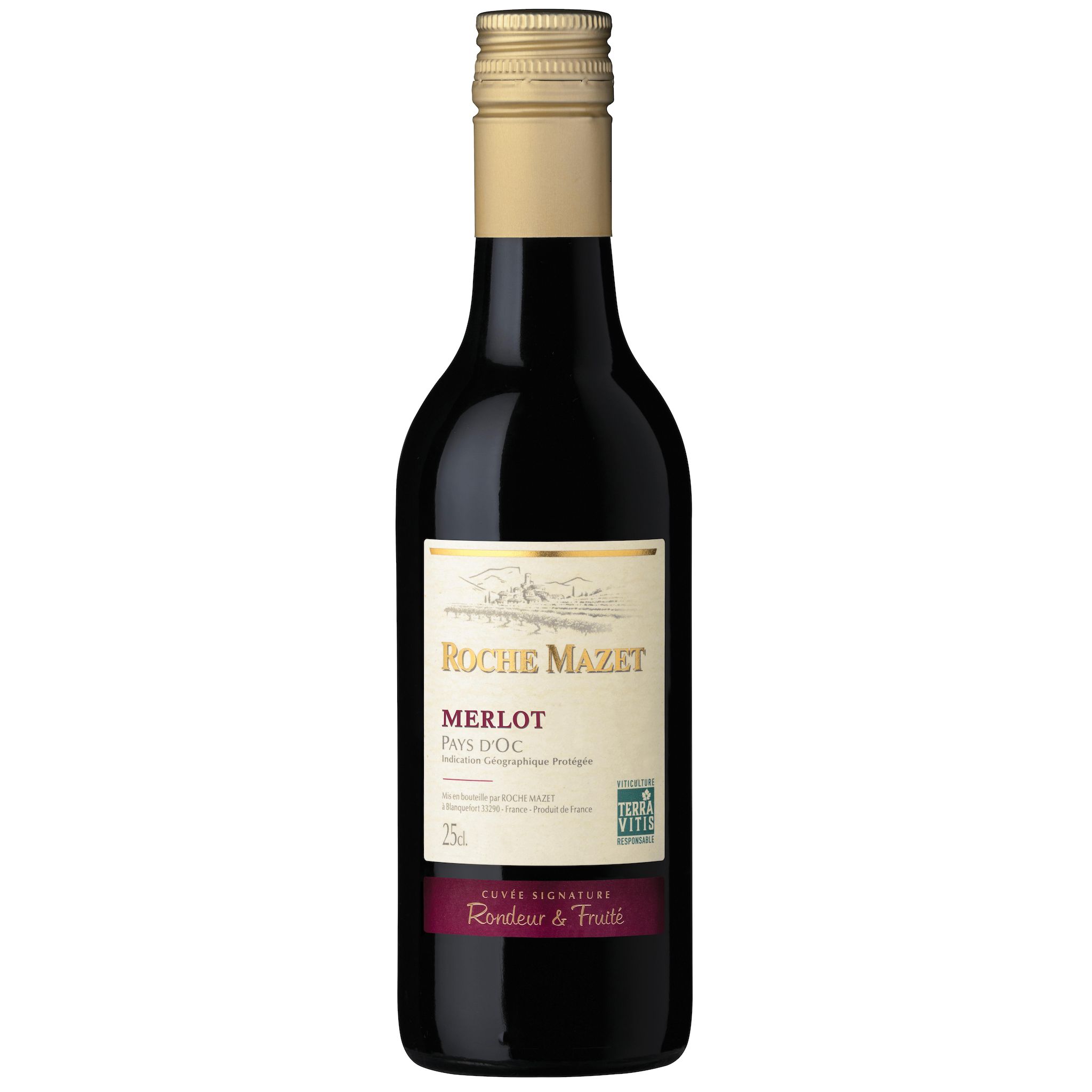ROCHE MAZET IGP Pays d'oc merlot rouge 25cl