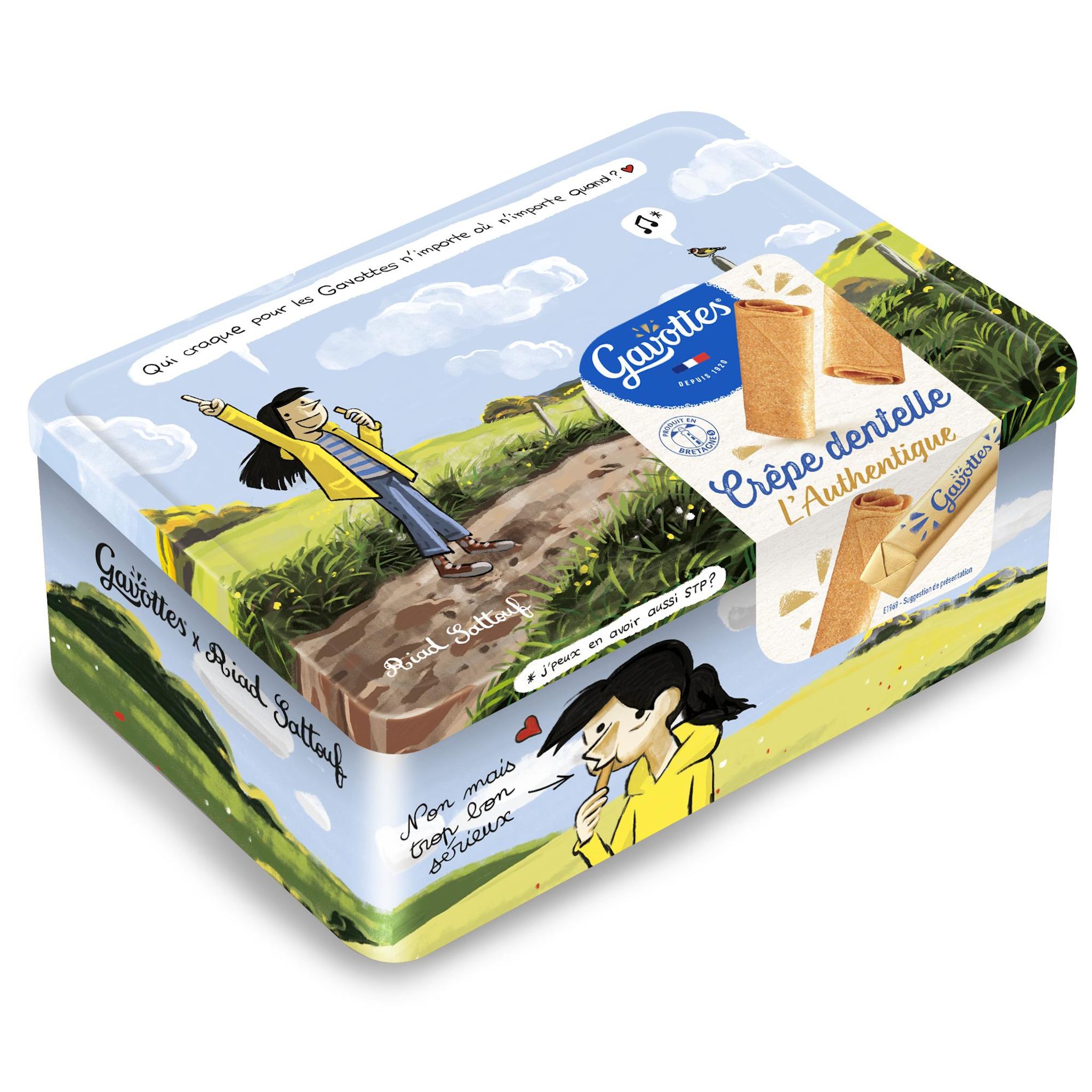 GAVOTTES Biscuits crêpes dentelle nature 40 crêpes 200g