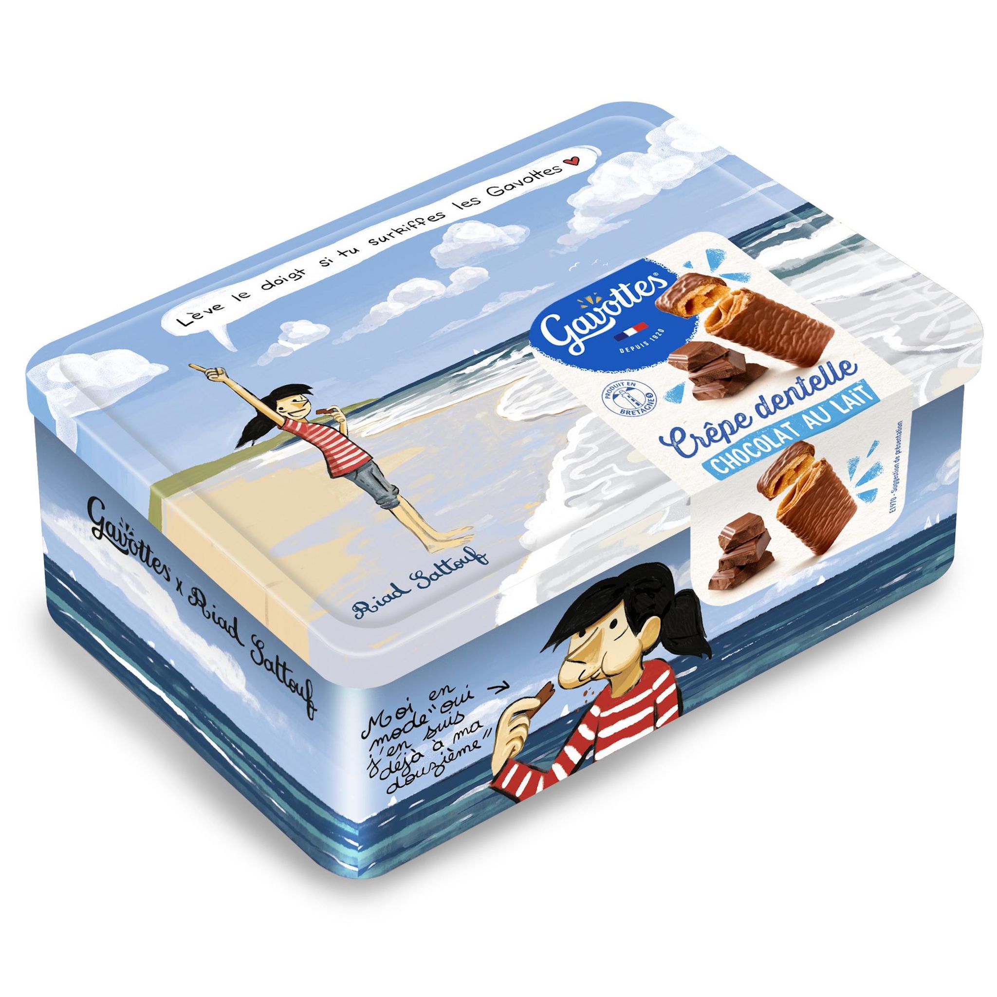 GAVOTTES Biscuits crêpes dentelle au chocolat au lait 36 crêpes 180g