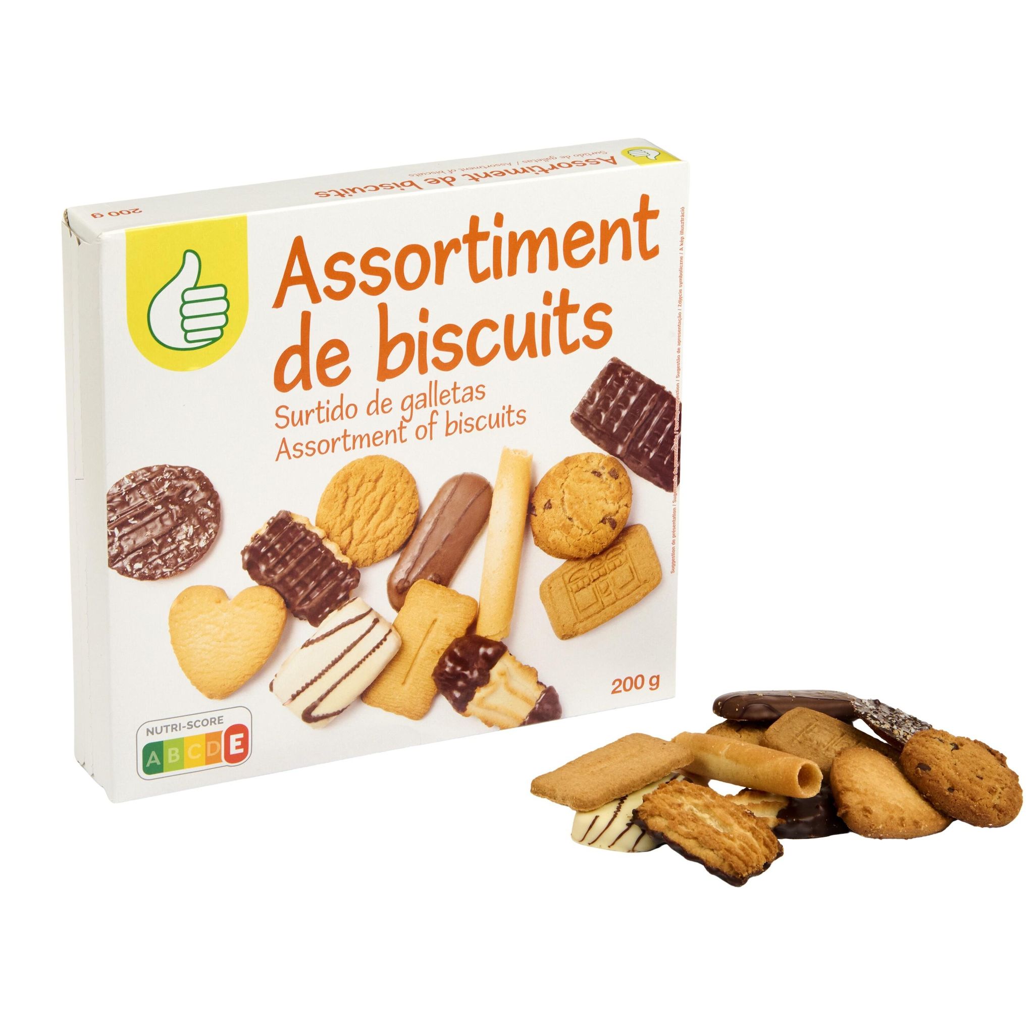 Voir la diapositive 2 : POUCE Assortiment de biscuits au chocolat 200g