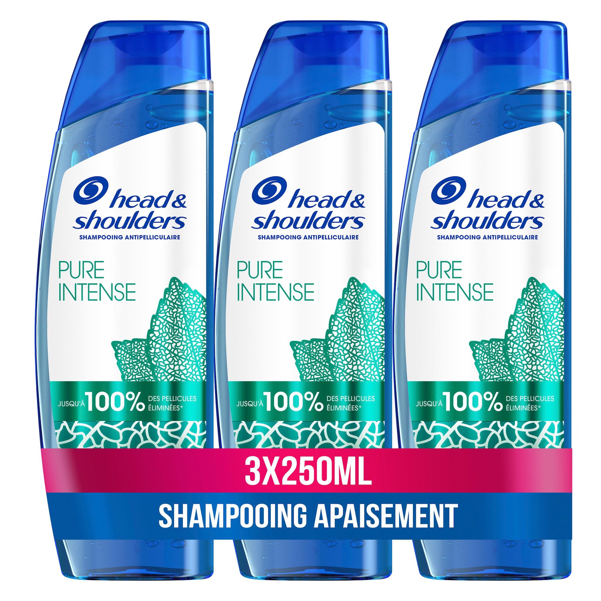 HEAD & SHOULDERS Shampooing pure intense apaisement 3x250ml