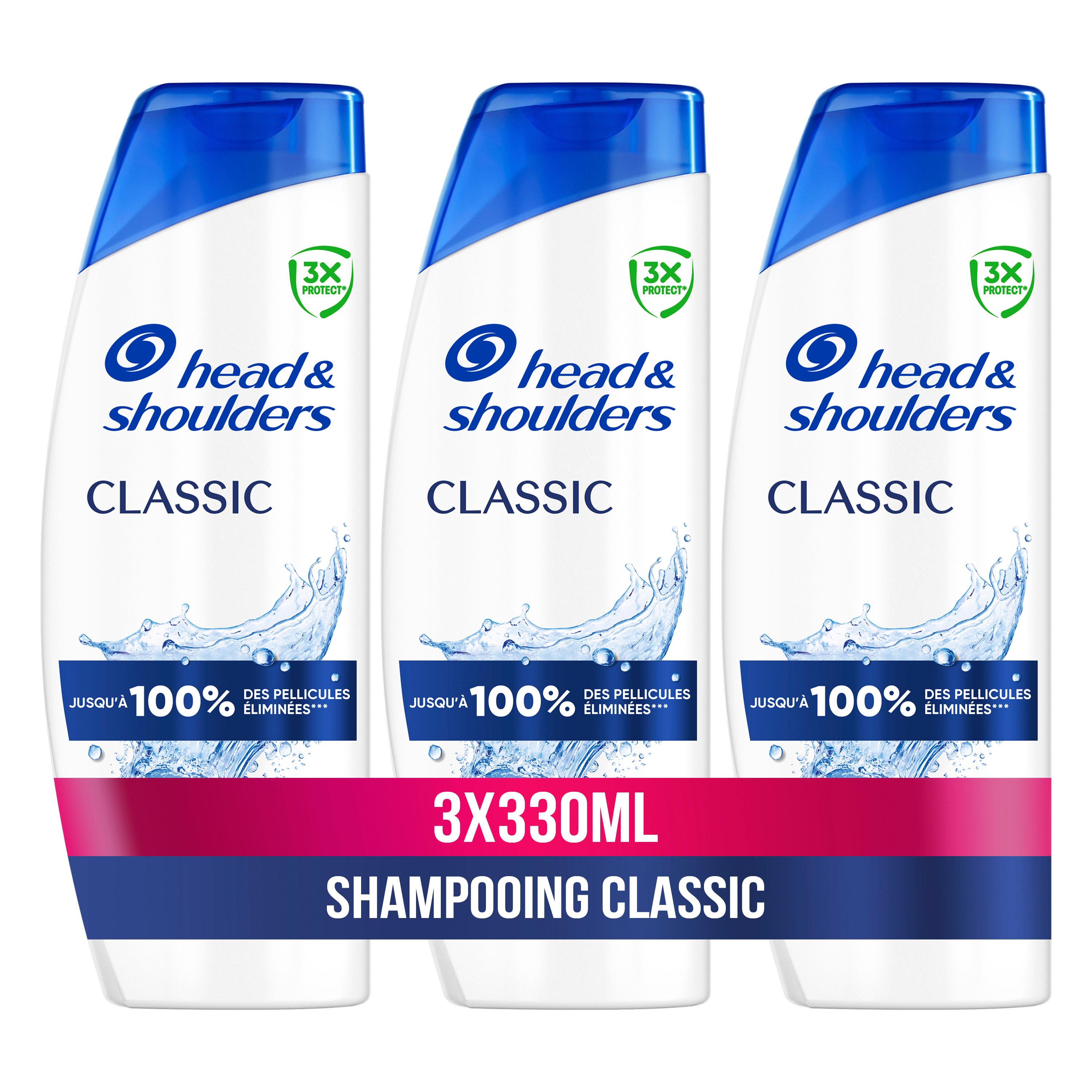 Voir la diapositive 2 : HEAD & SHOULDERS Shampooing classic 3x330ml
