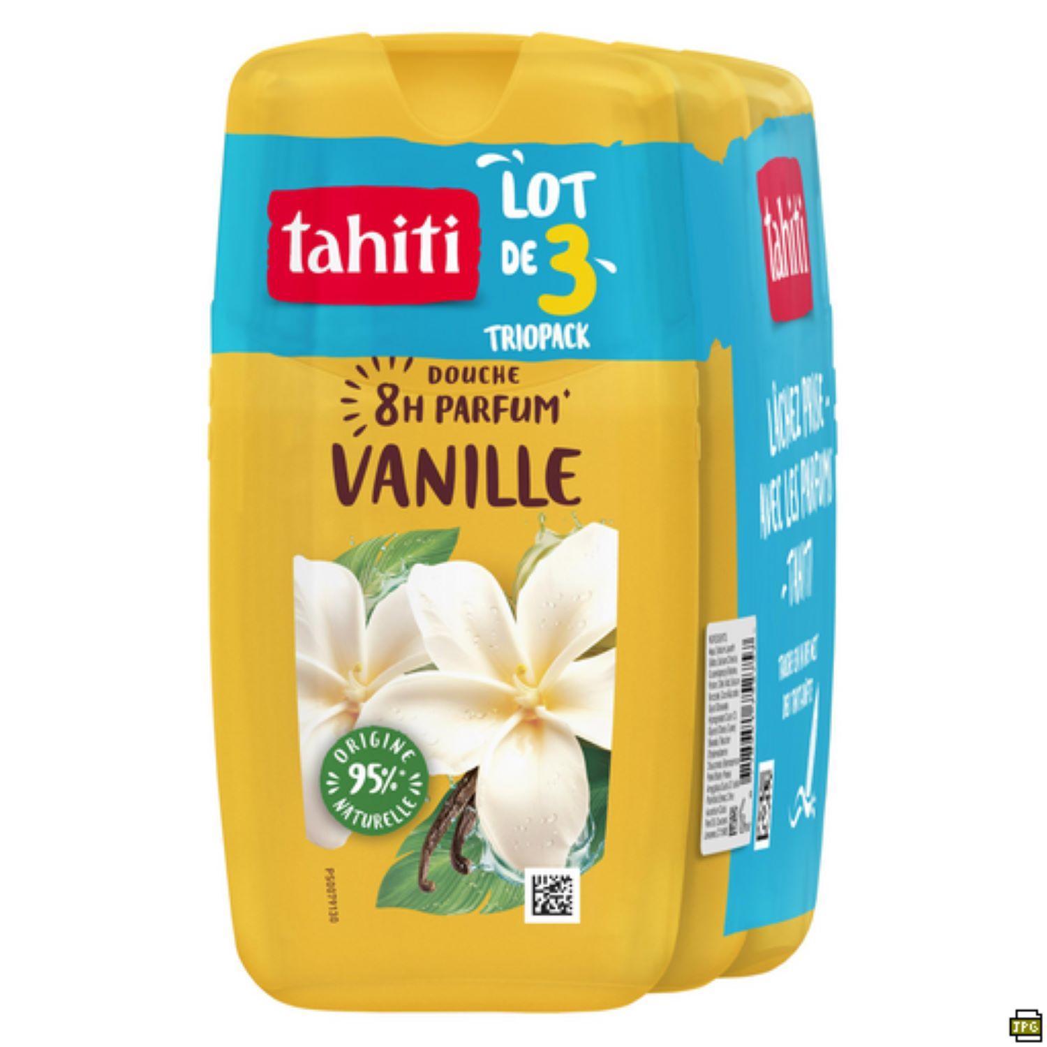 TAHITI Gel douche parfum vanille 3x250ml