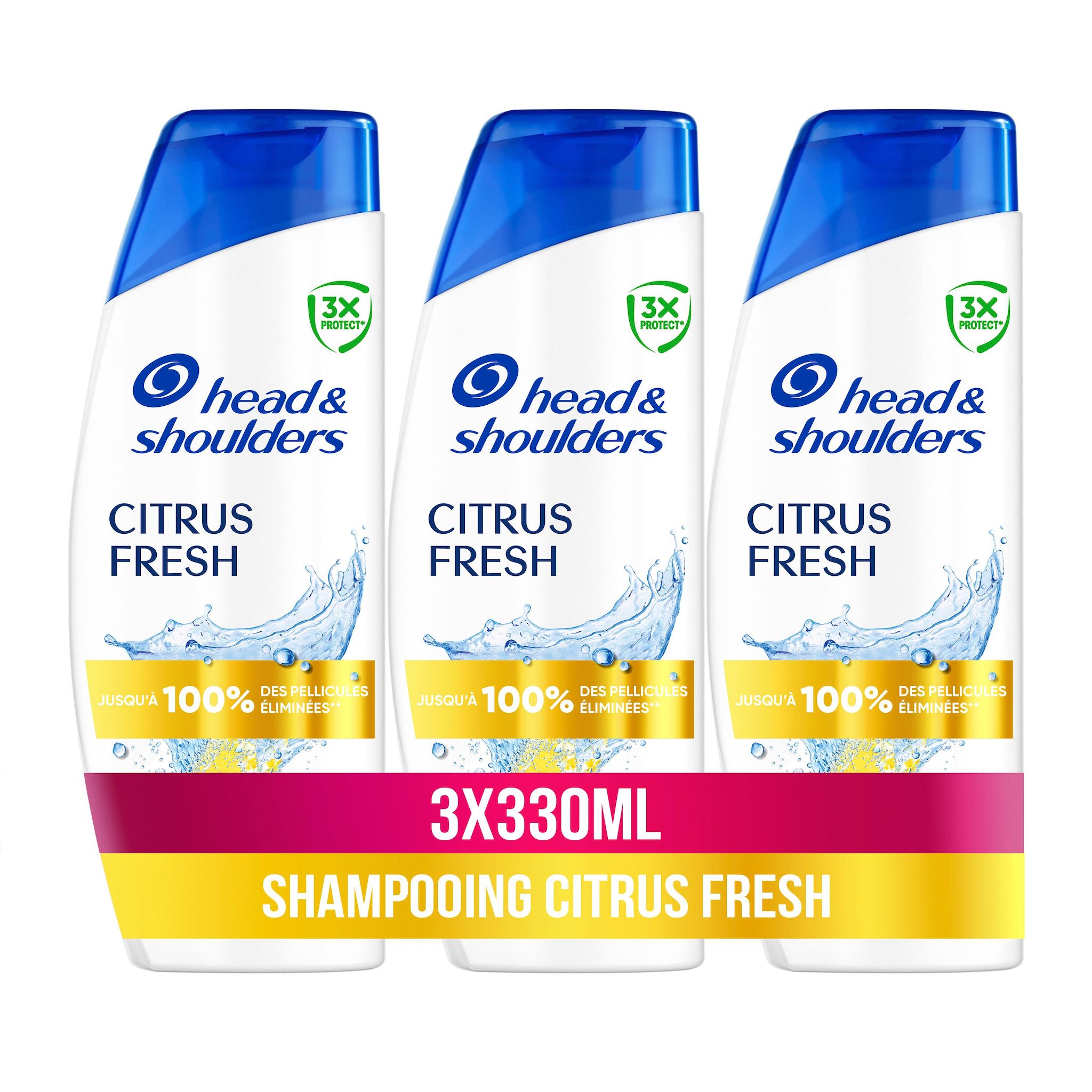 HEAD & SHOULDERS Shampooing citrus fresh 3x330ml