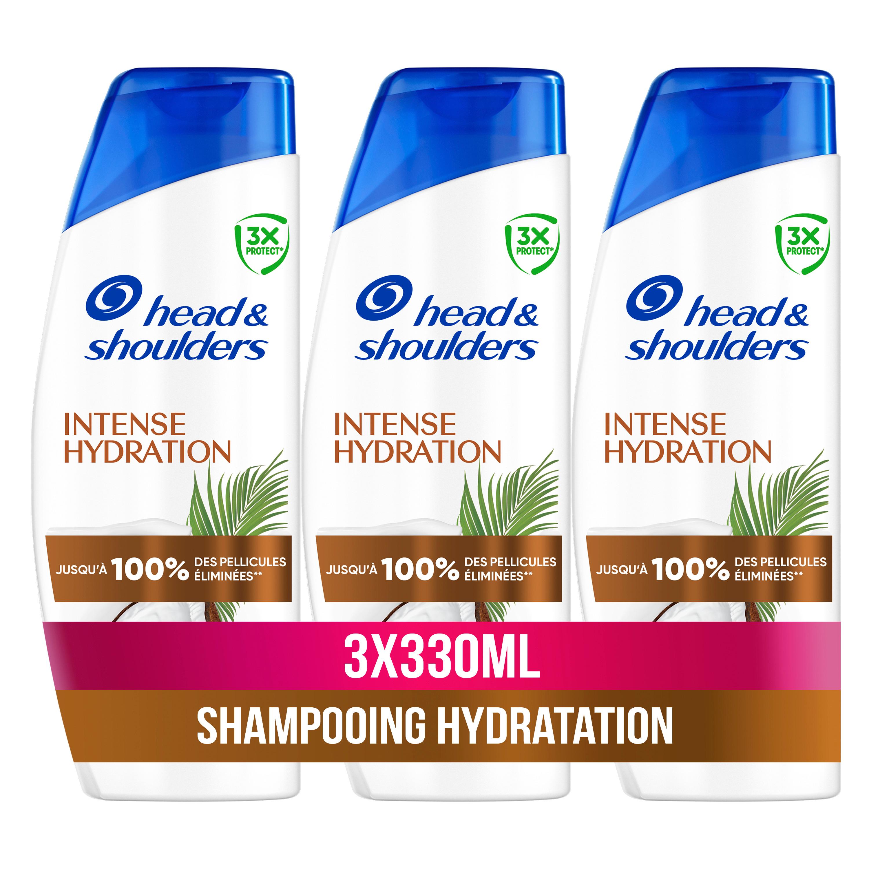 Voir la diapositive 2 : HEAD & SHOULDERS Shampooing intense hydration 3x330ml