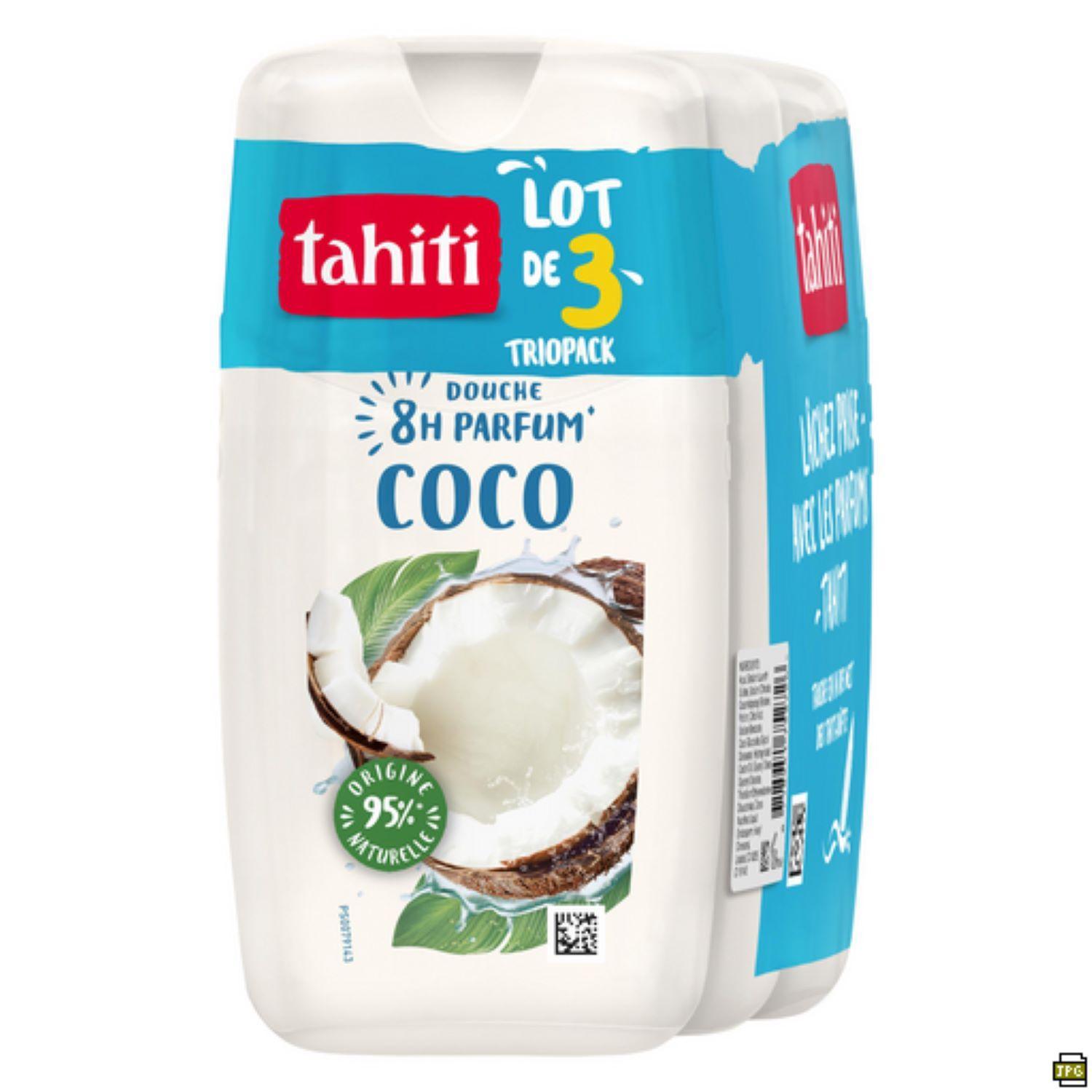 TAHITI Gel douche parfum coco 3x250ml