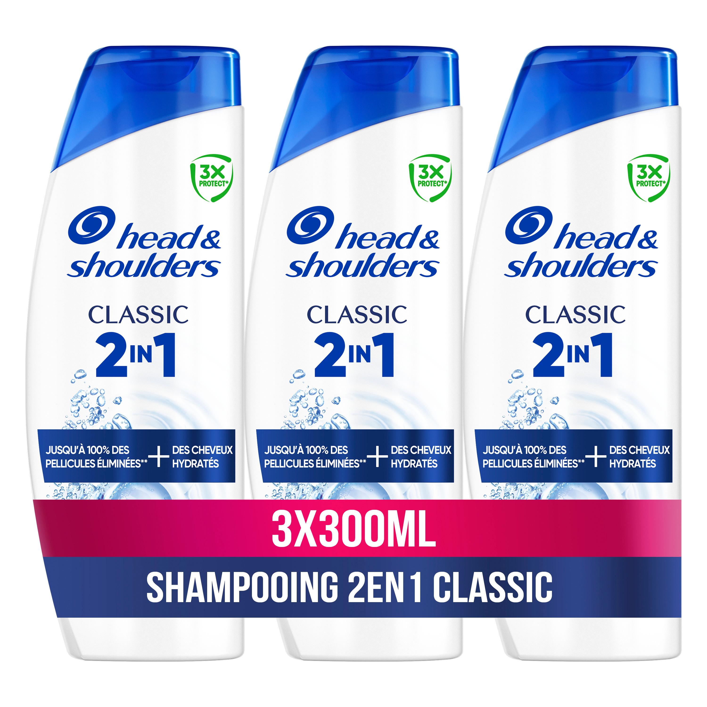 Voir la diapositive 2 : HEAD & SHOULDERS Shampooing classic 2en1 3x300ml
