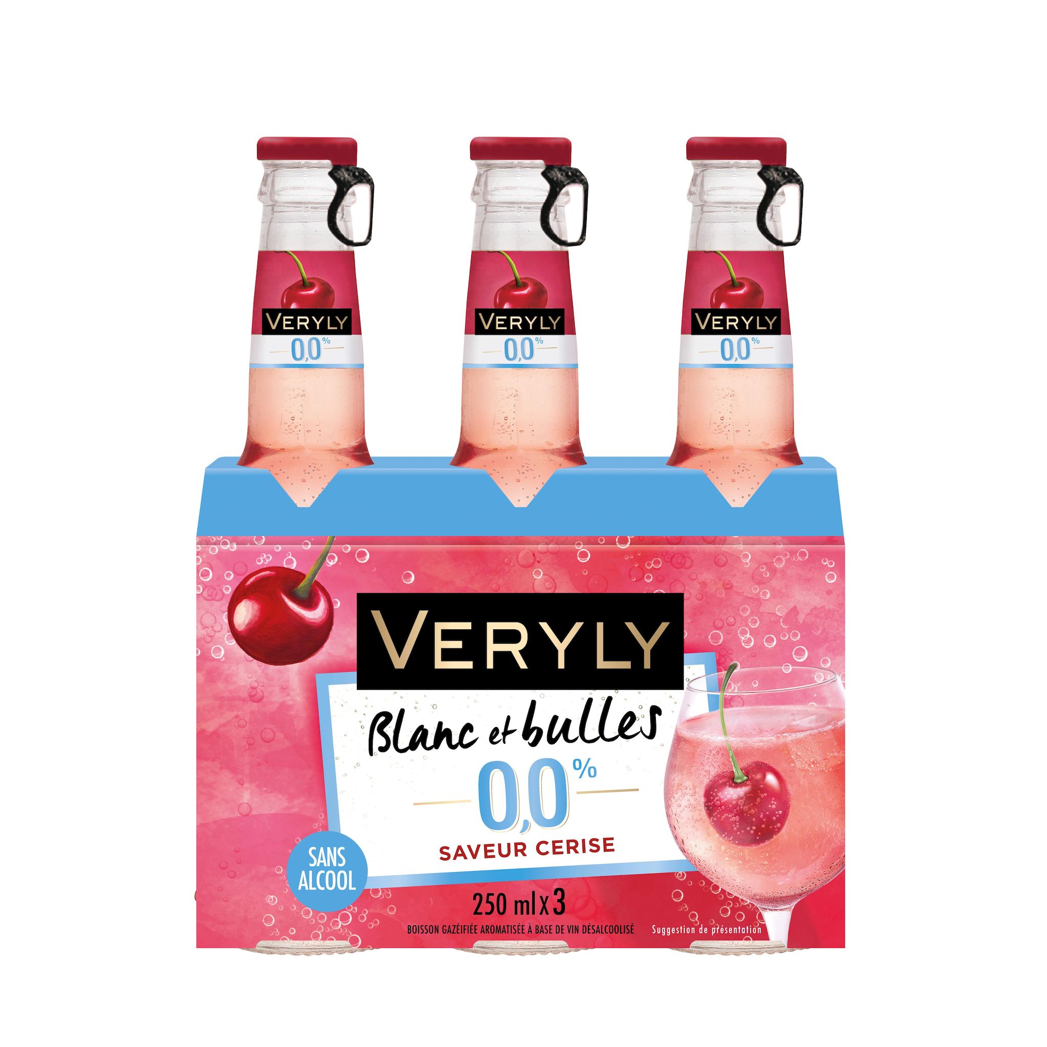 VERY Boisson pétillante saveur cerise sans alcool 3x25cl