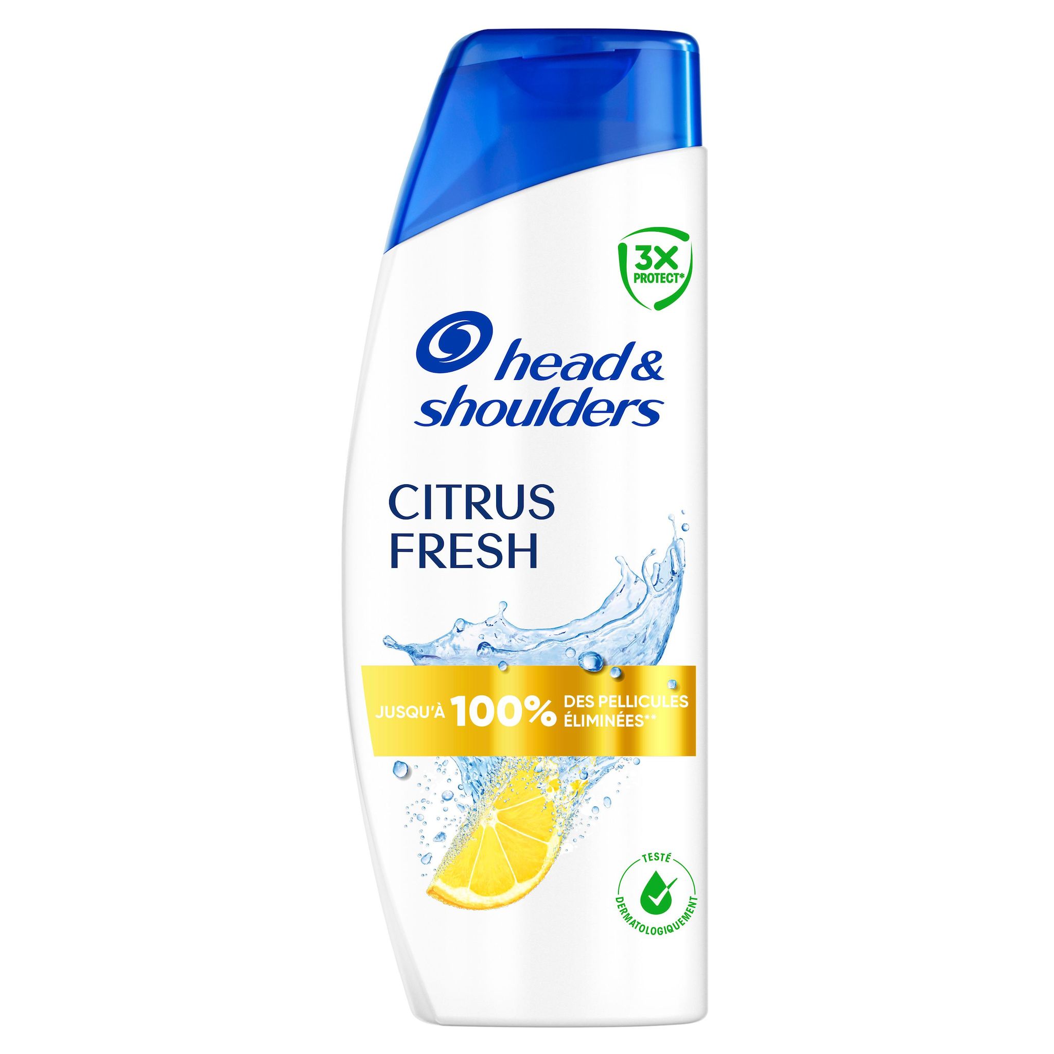 HEAD & SHOULDERS Shampooing citrus fresh purifie le cuir chevelu gras 330ml