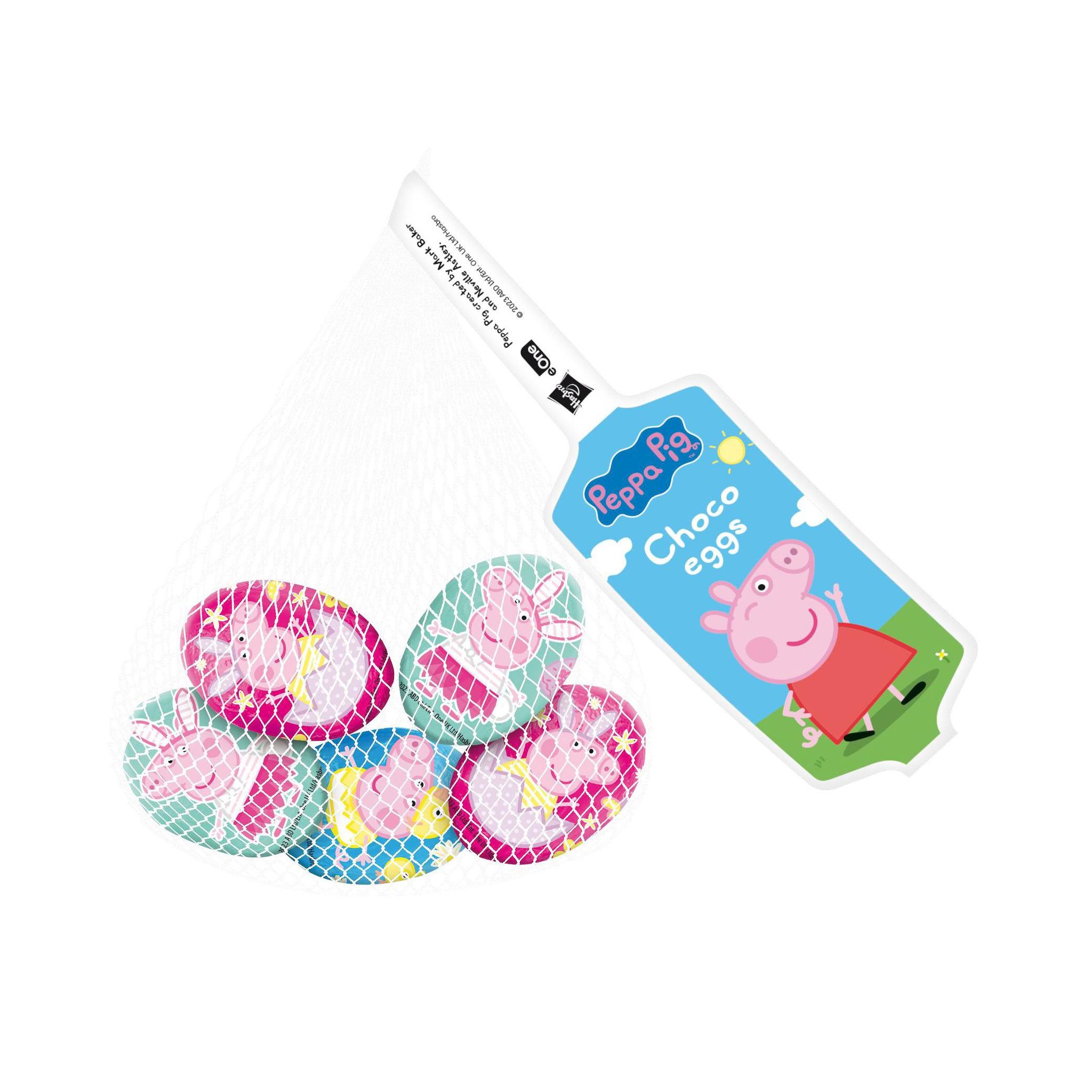 Oeufs de chocolat fourrés au lait peppa pig 120g