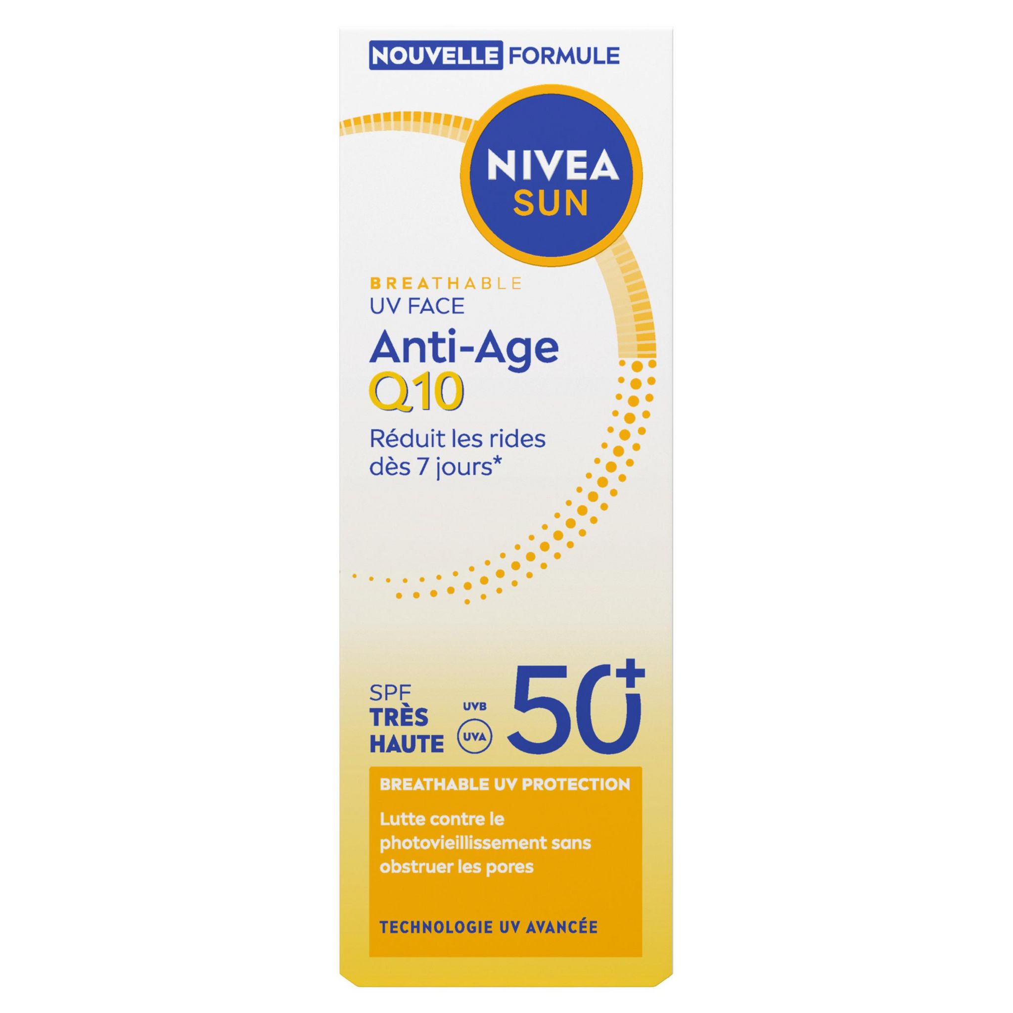 NIVEA Sun Q10 anti-âge visage solaire SPF50+ 40ml