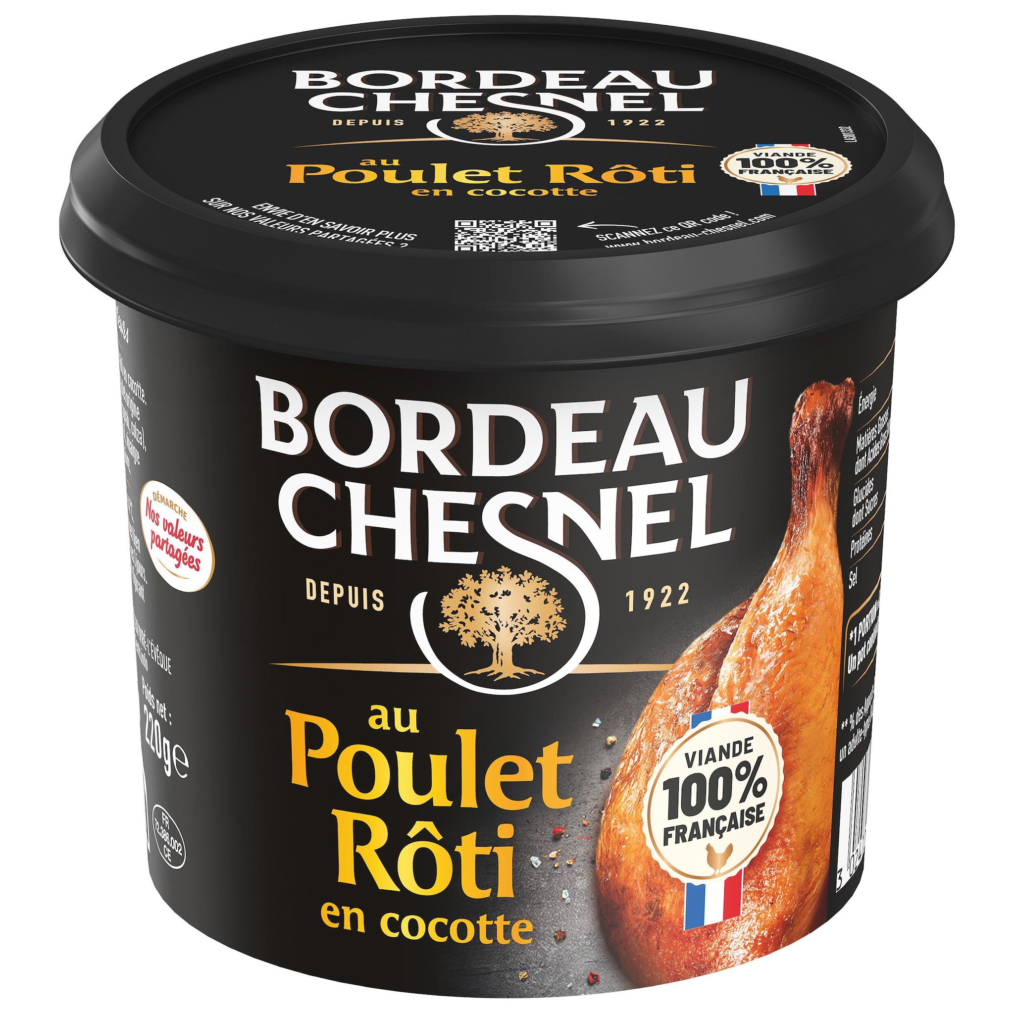 BORDEAU CHESNEL Spécialité charcutière au poulet rôti en cocotte 220g