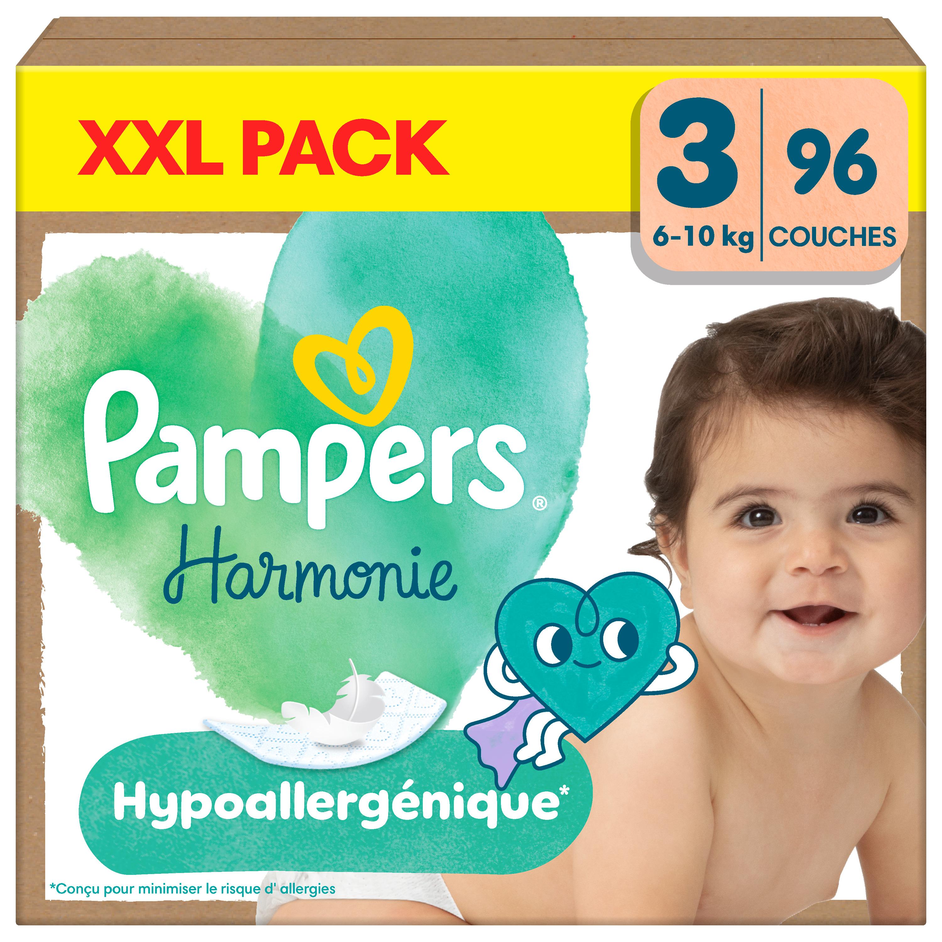 PAMPERS Harmonie couches taille 3 (6-10kg) 96 couches