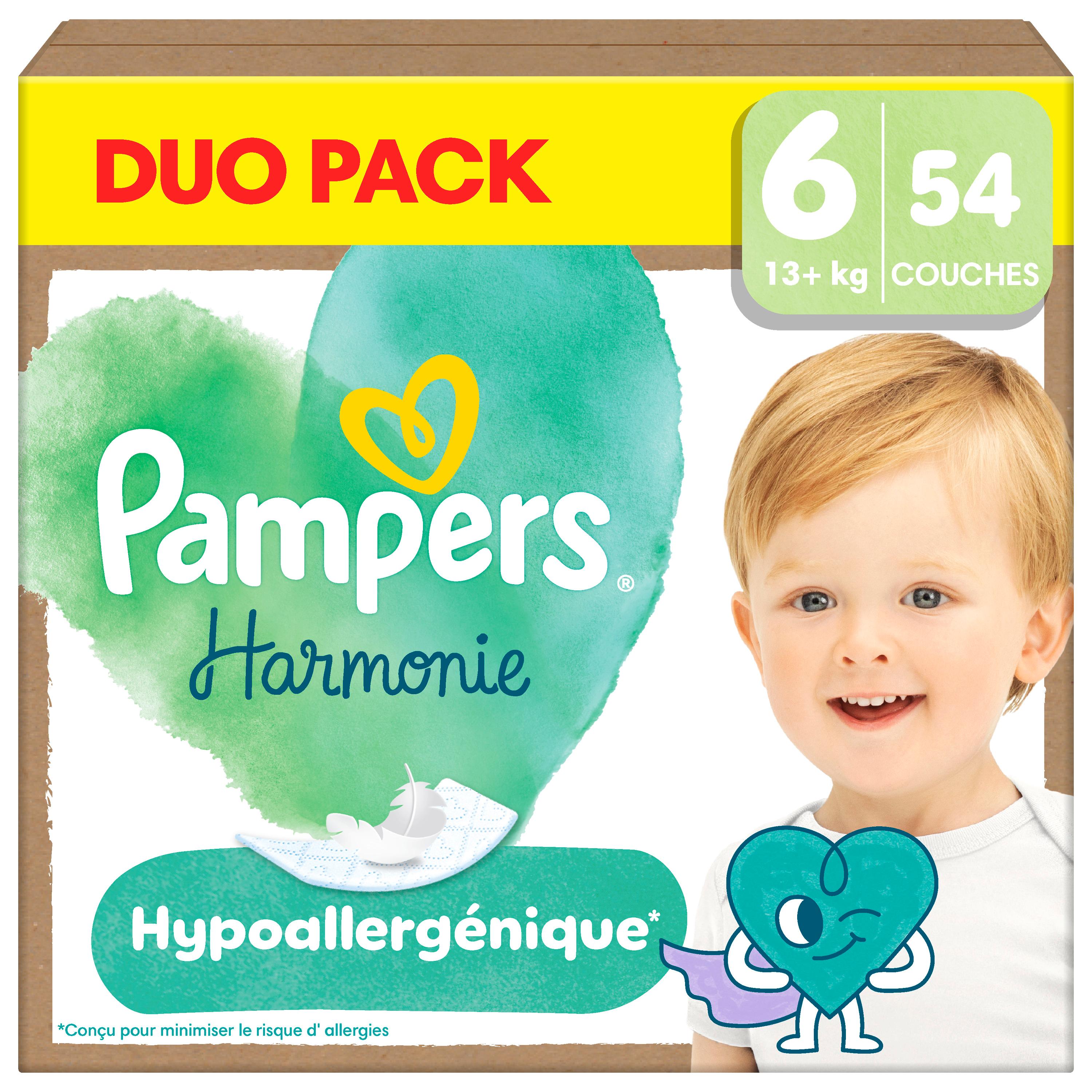 PAMPERS Harmonie couches taille 6 (13kg+) 54 couches