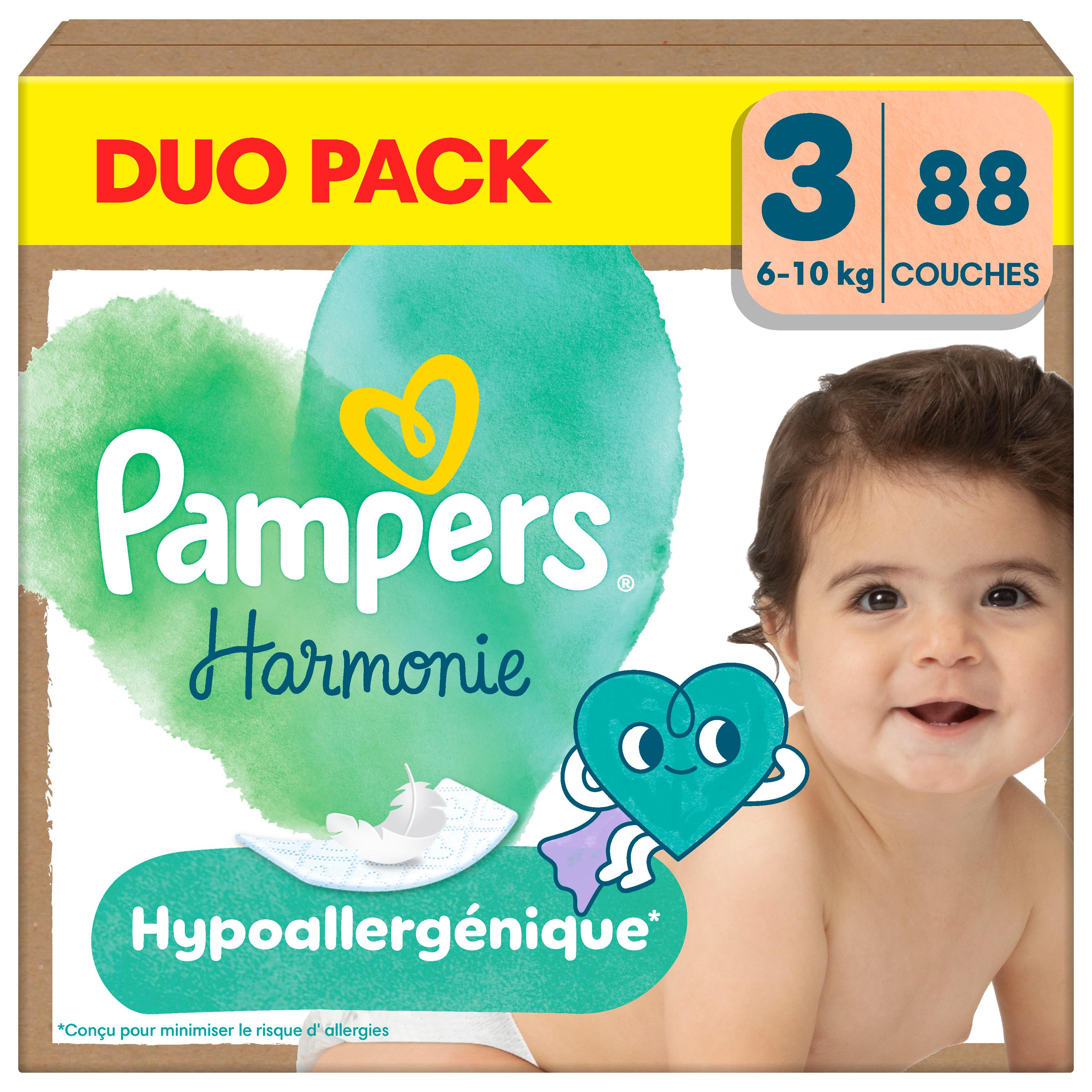 PAMPERS Harmonie couches taille 3 (6-10kg) 88 couches