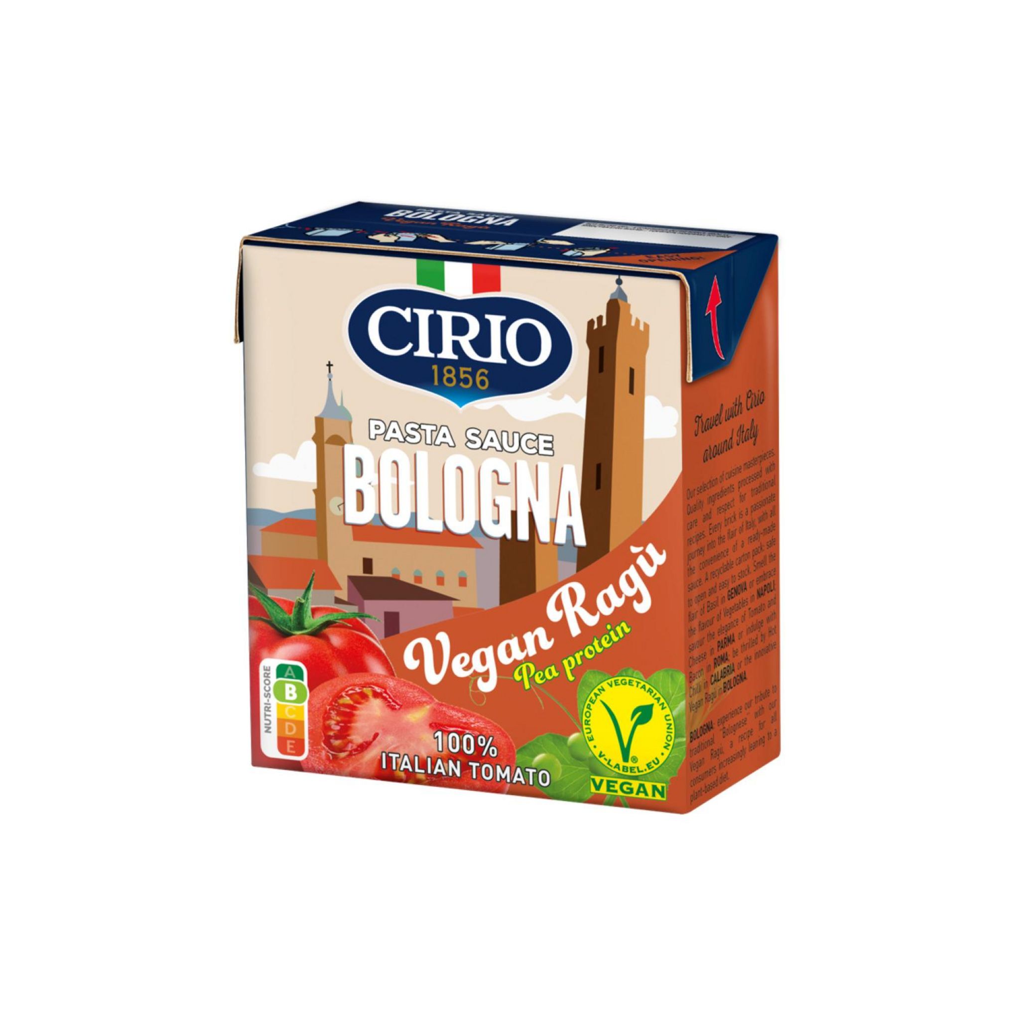 CIRIO Sauce tomate aux légumes et protéines de pois prête à l'emploi 340g