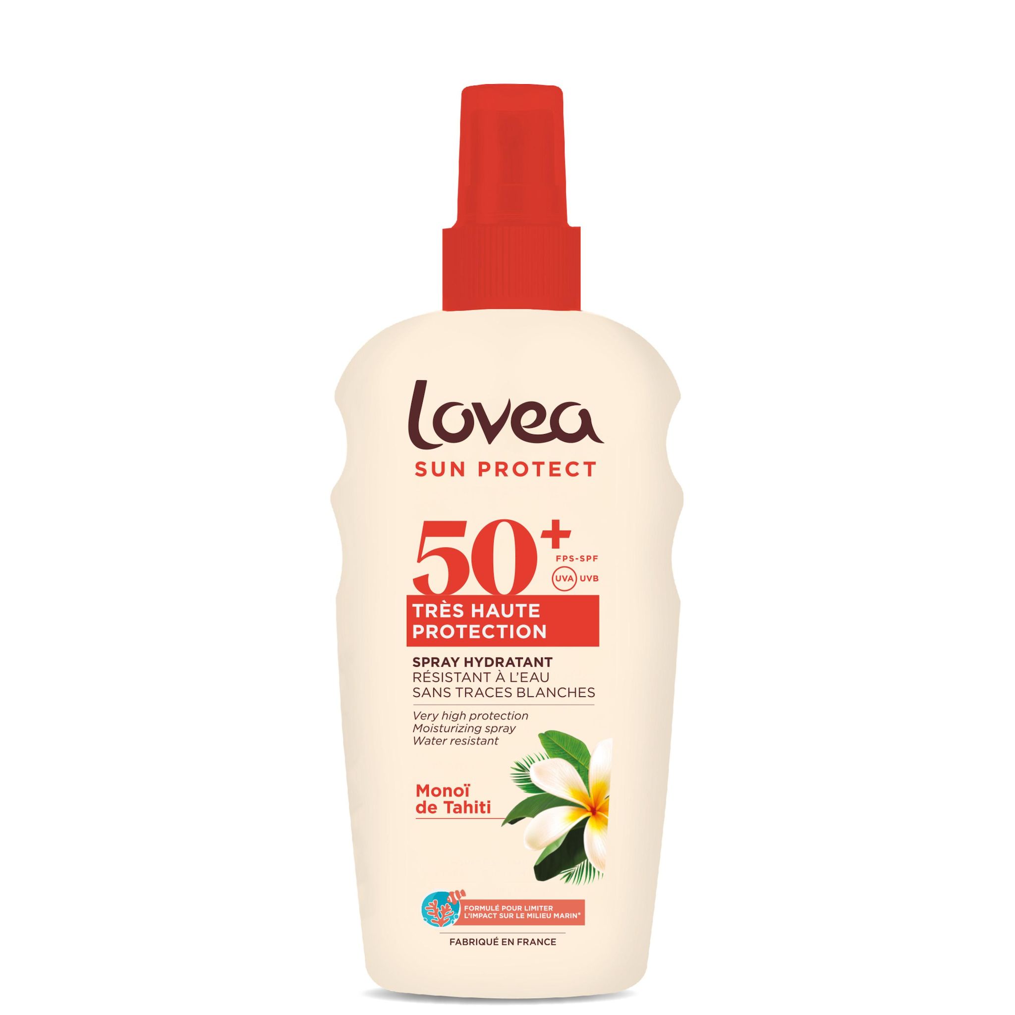 LOVEA Sun Protect FPS50+ spray hydratant monoï de Tahiti 150ml