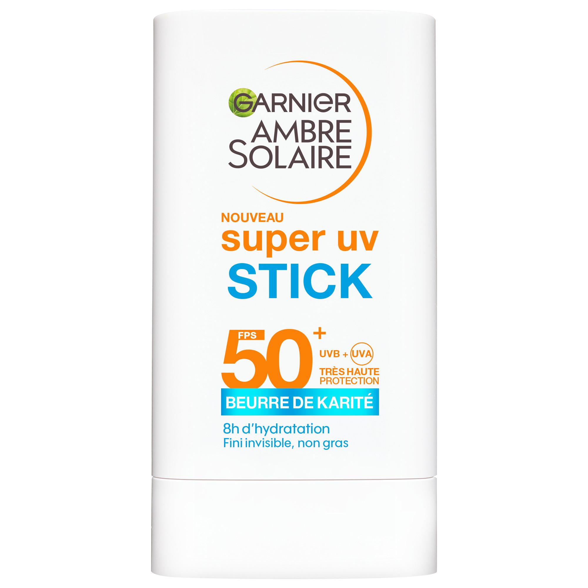 GARNIER Ambre Solaire Stick super UV FPS50+ beurre de karité 18g