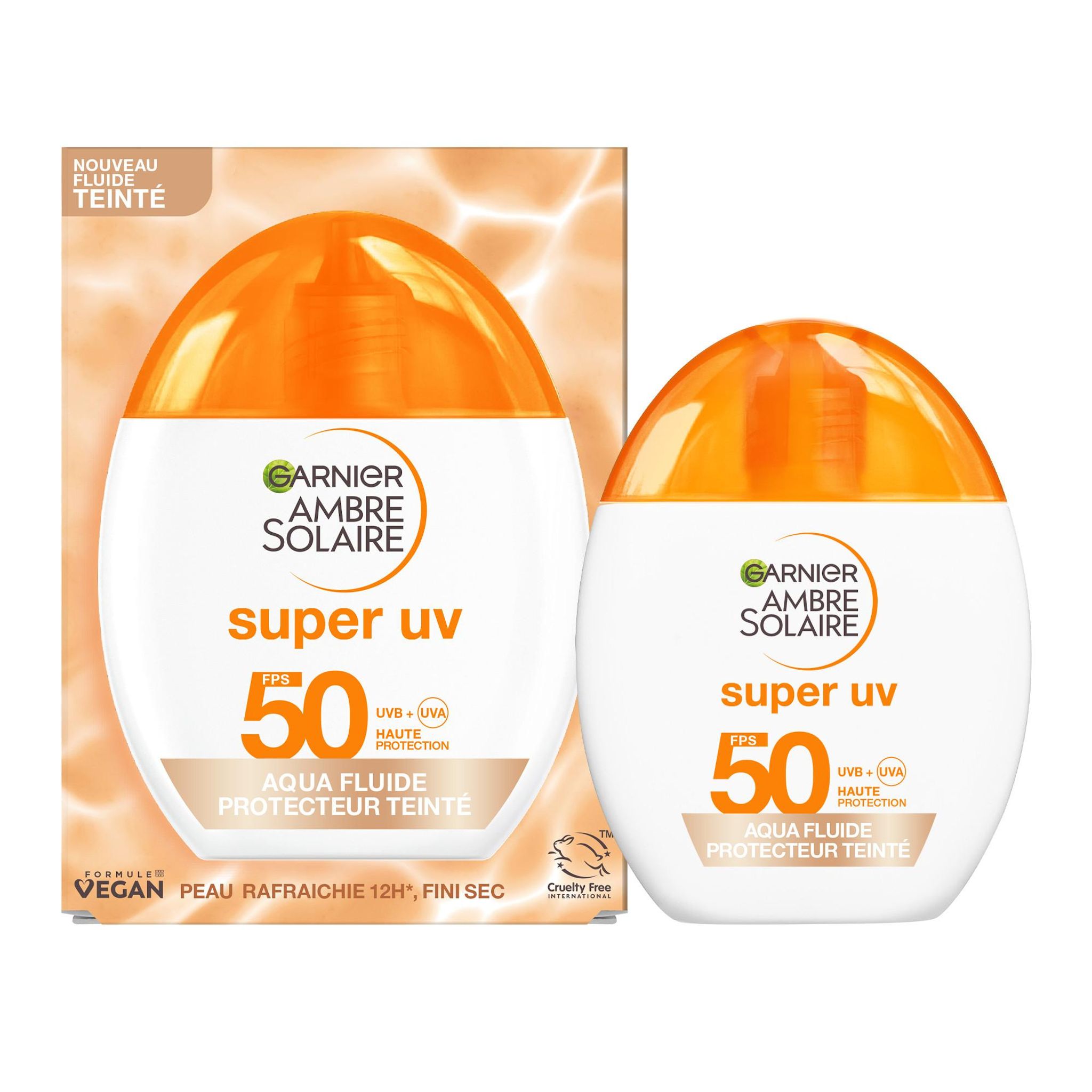 GARNIER Ambre Solaire Super UV Aqua fluide teinté FPS50 40ml