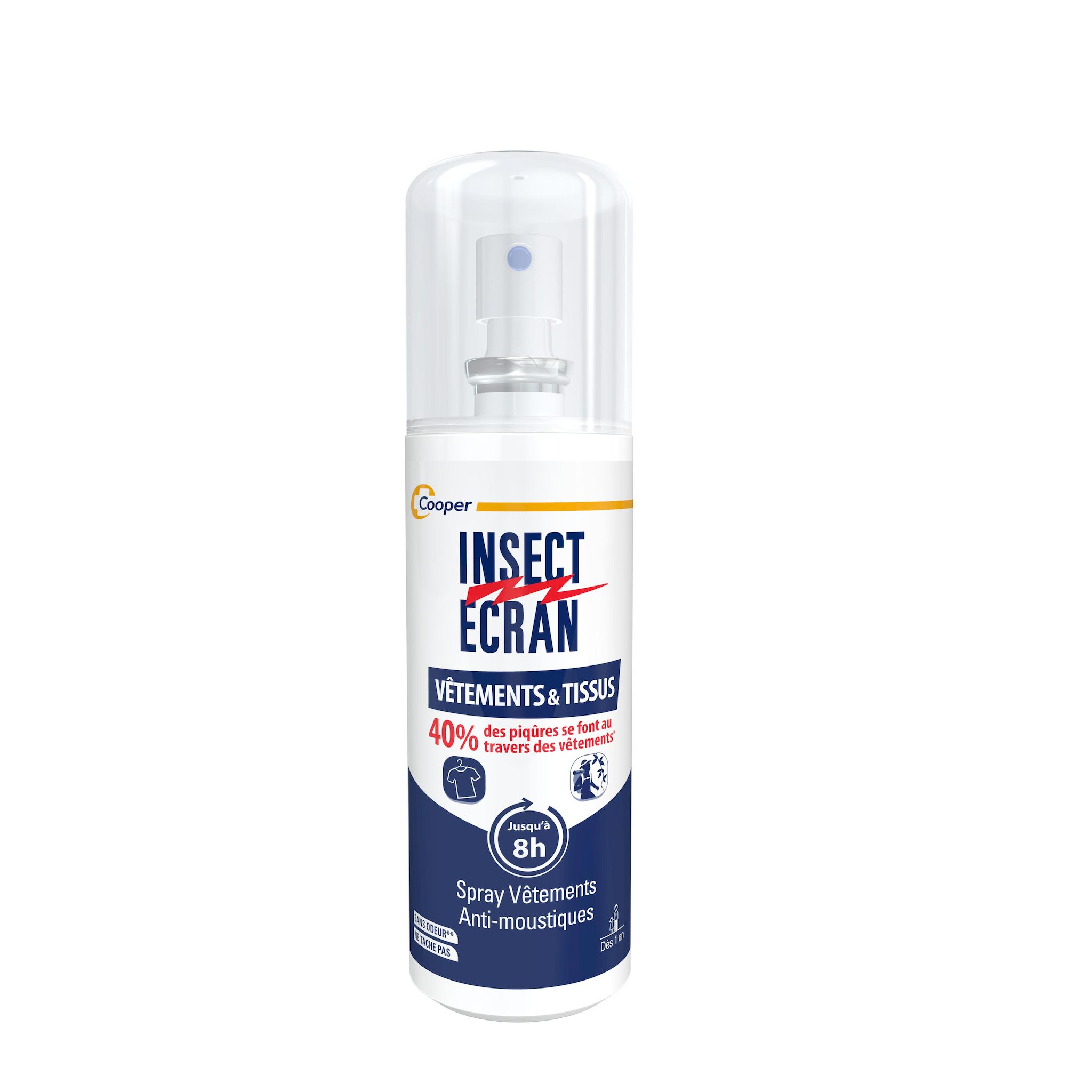 INSECT ECRAN Spray anti moustiques vêtements et tissus 100ml