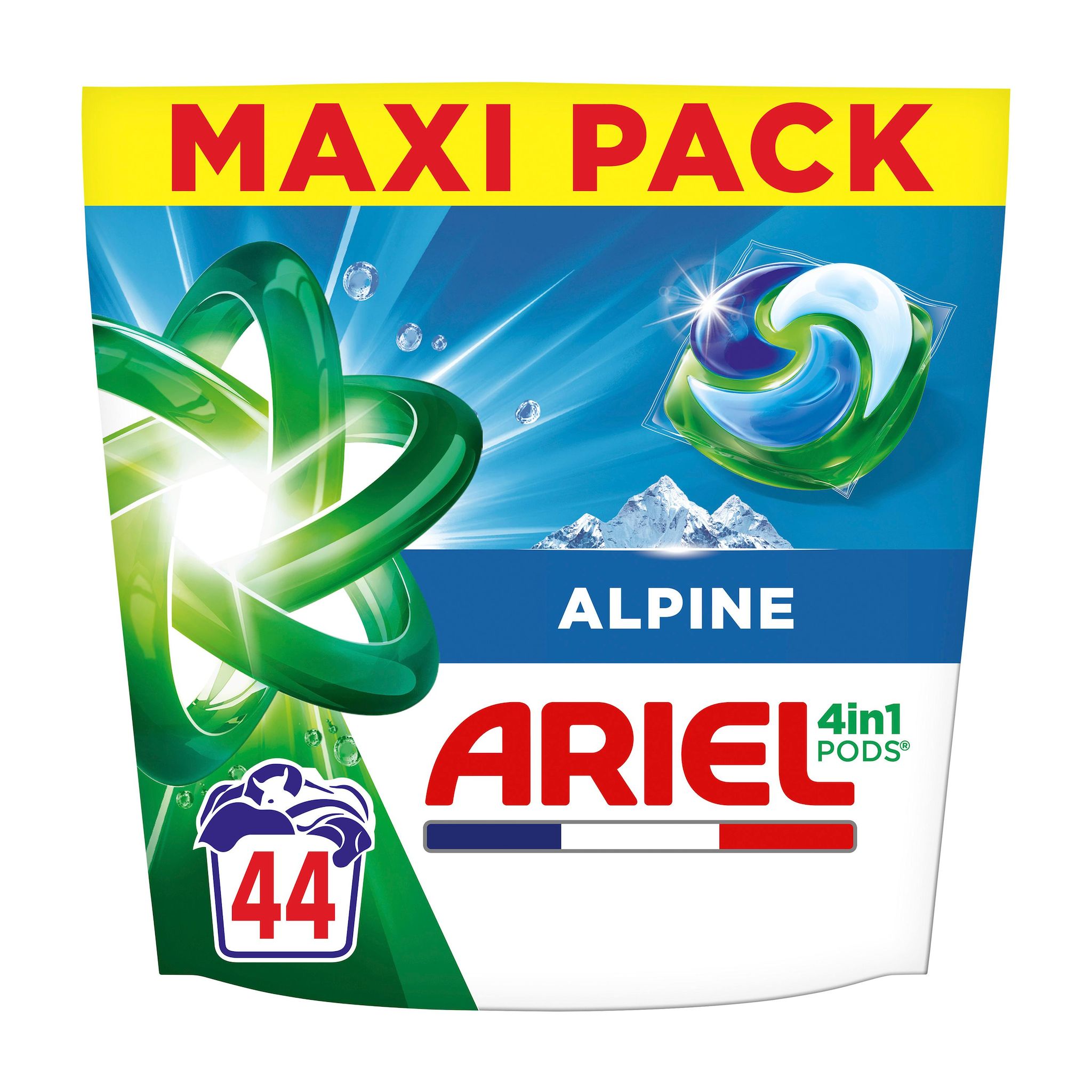 ARIEL All-in-1 pods détergent capsules alpine 44 doses