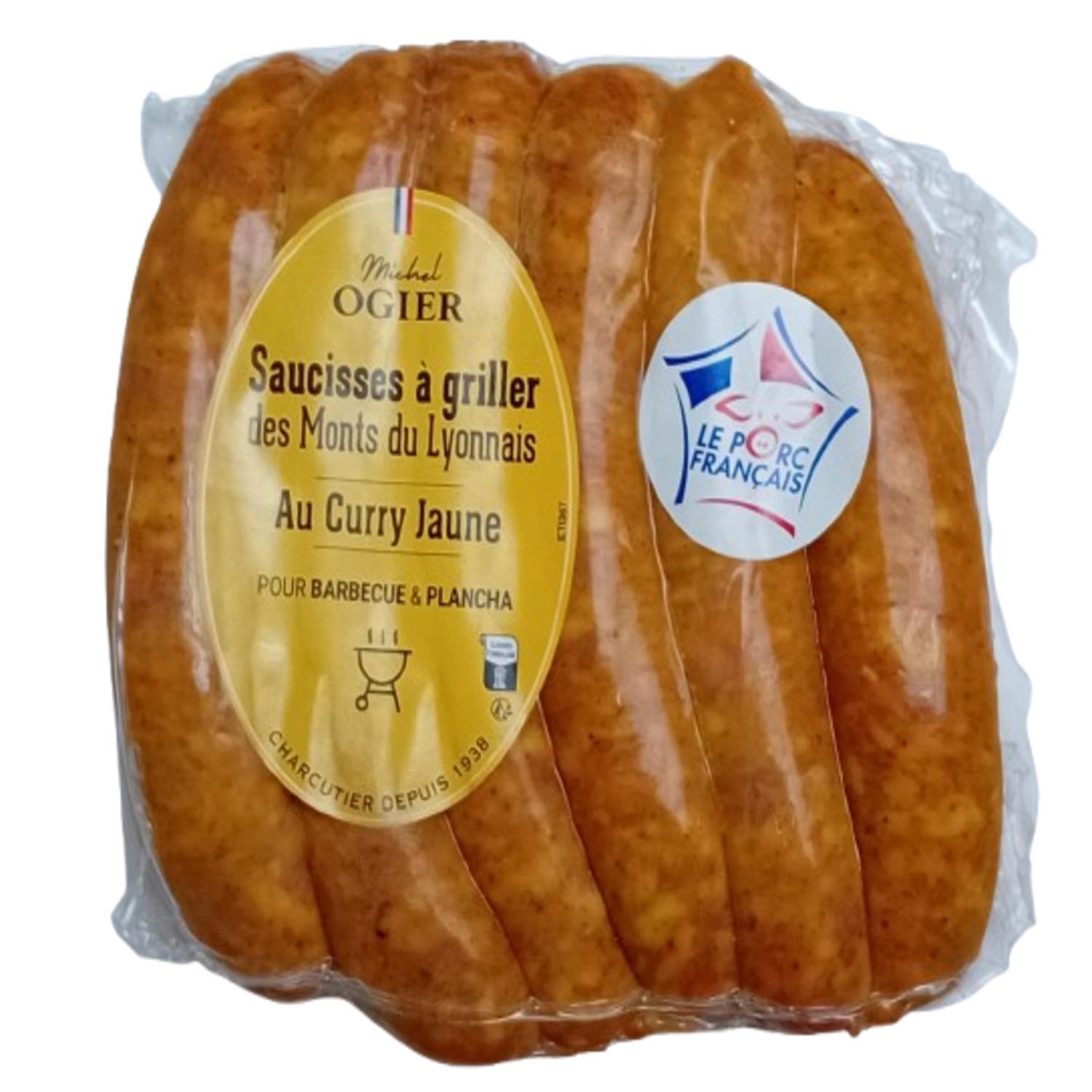 OGIER Saucisses à griller au curry 6 pièces 480g