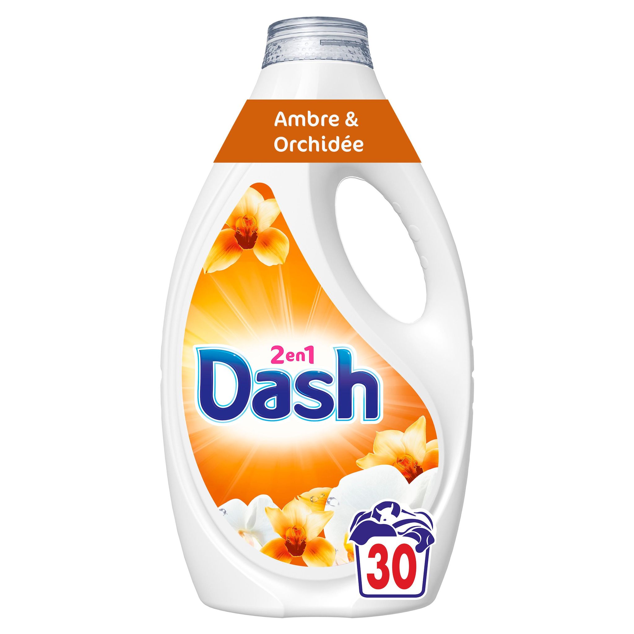 DASH Détergent liquide ambre et orchidée 1.35l