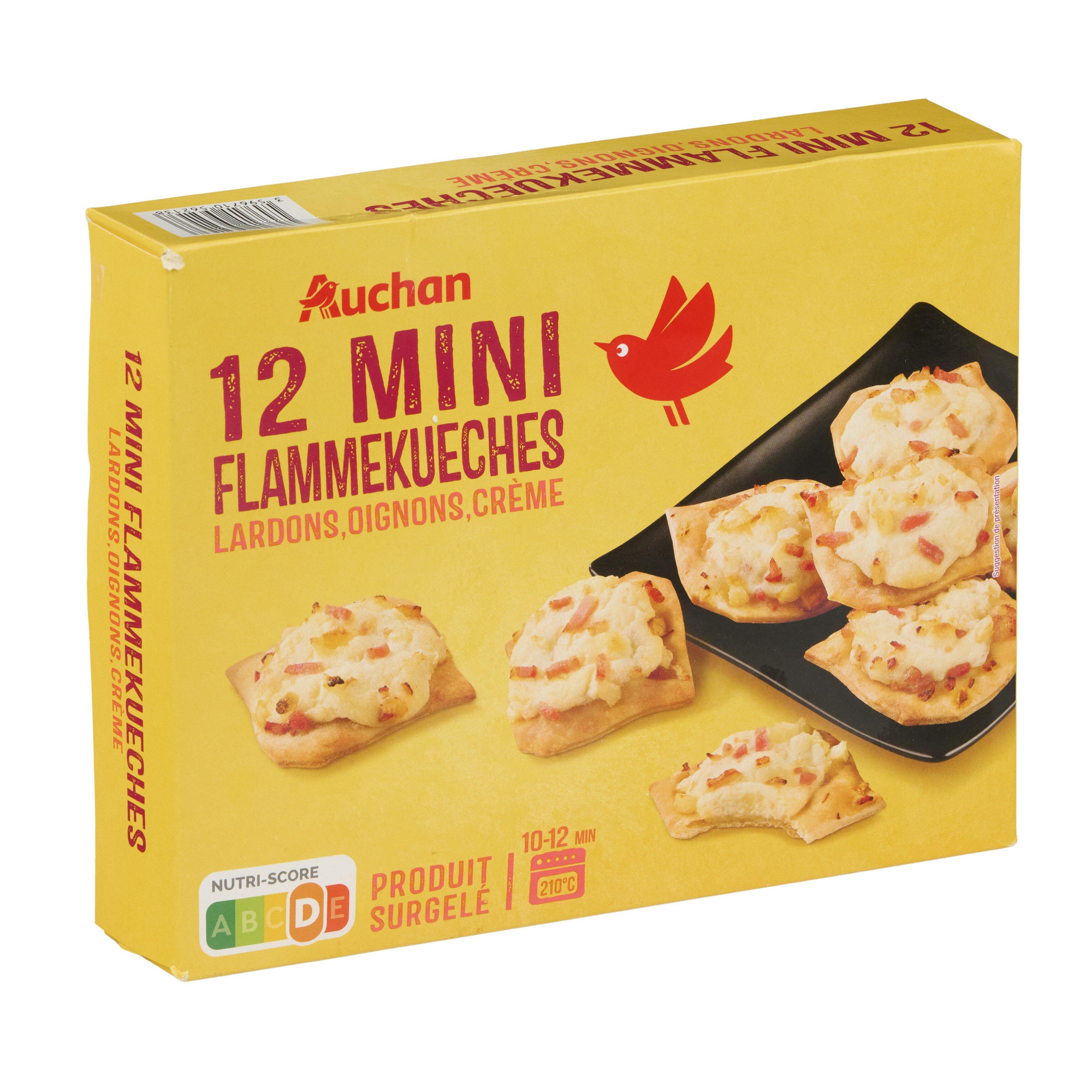 Voir la diapositive 2 : AUCHAN Mini flammekueches surgelées 360g