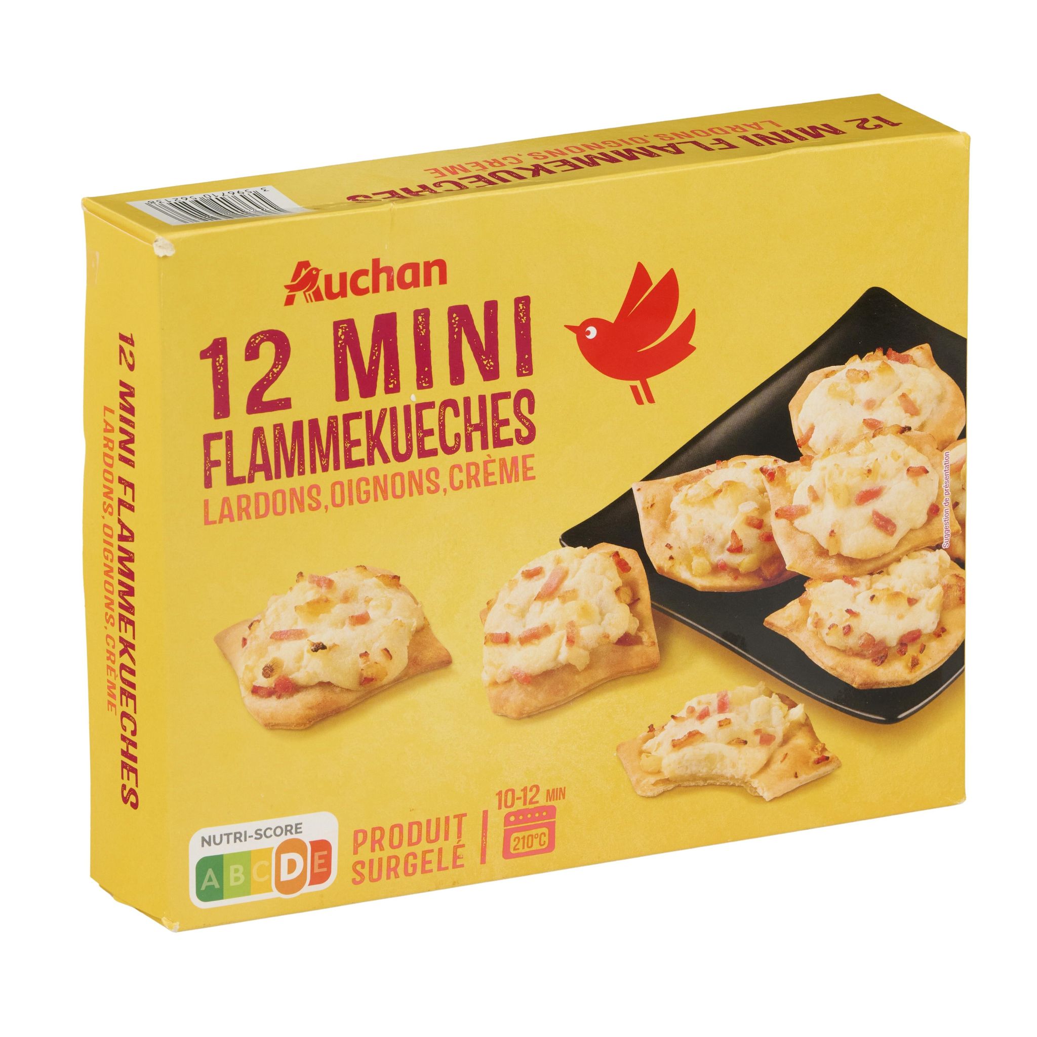 Voir la diapositive 3 : AUCHAN Mini flammekueches surgelées 360g