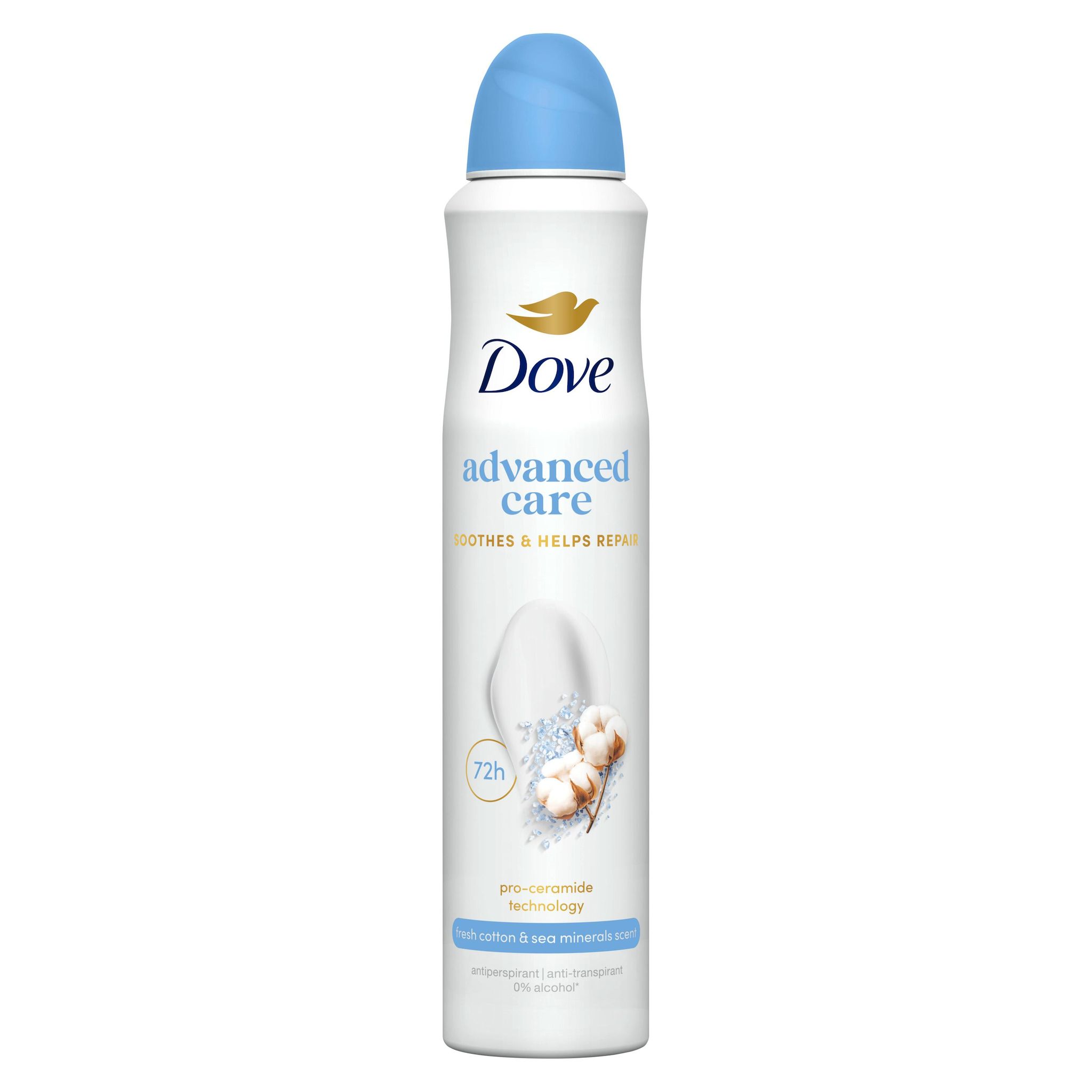 DOVE Déodorant spray advanced care coton 200ml