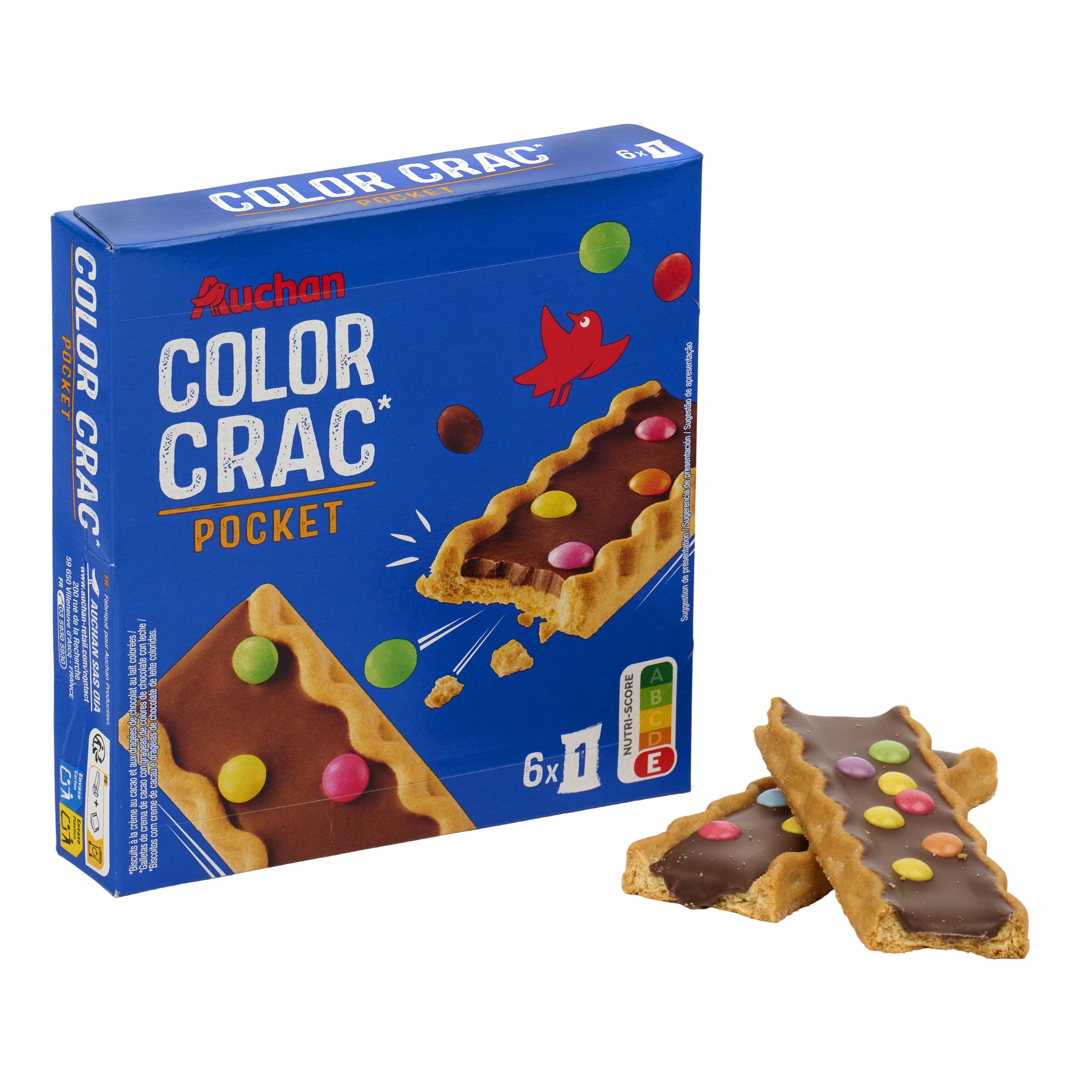 Voir la diapositive 3 : AUCHAN Bonbons enrobés de chocolat au lait colorés 150g