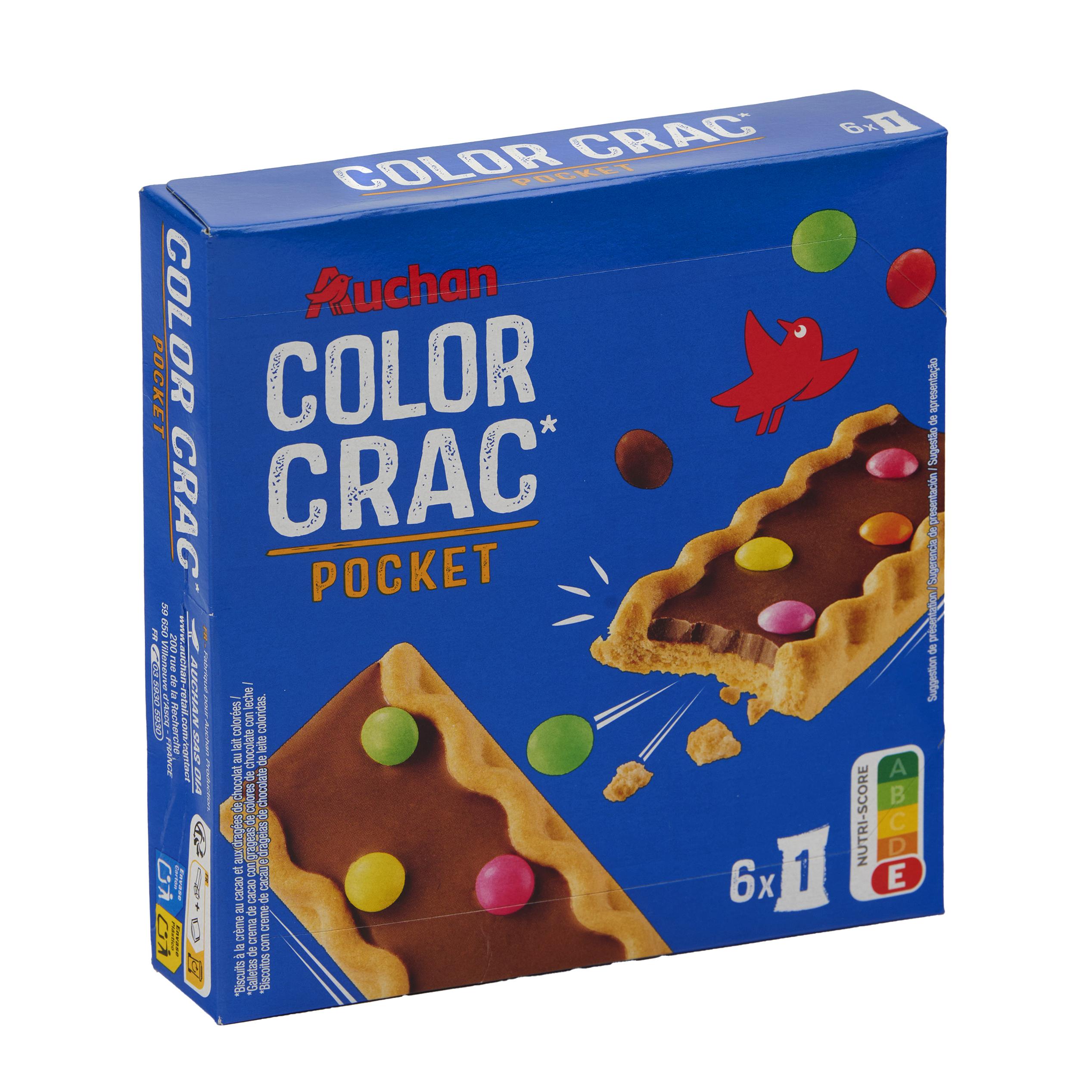 Voir la diapositive 4 : AUCHAN Bonbons enrobés de chocolat au lait colorés 150g
