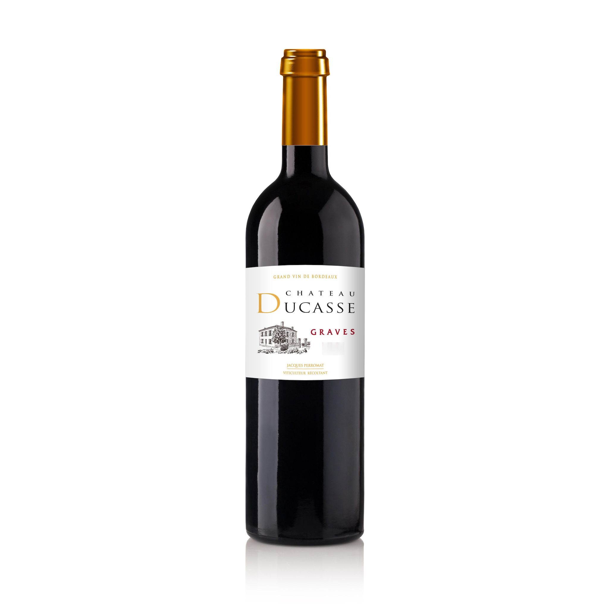 Voir la diapositive 2 : AOP Graves rouge chateau ducasse HVE 75cl