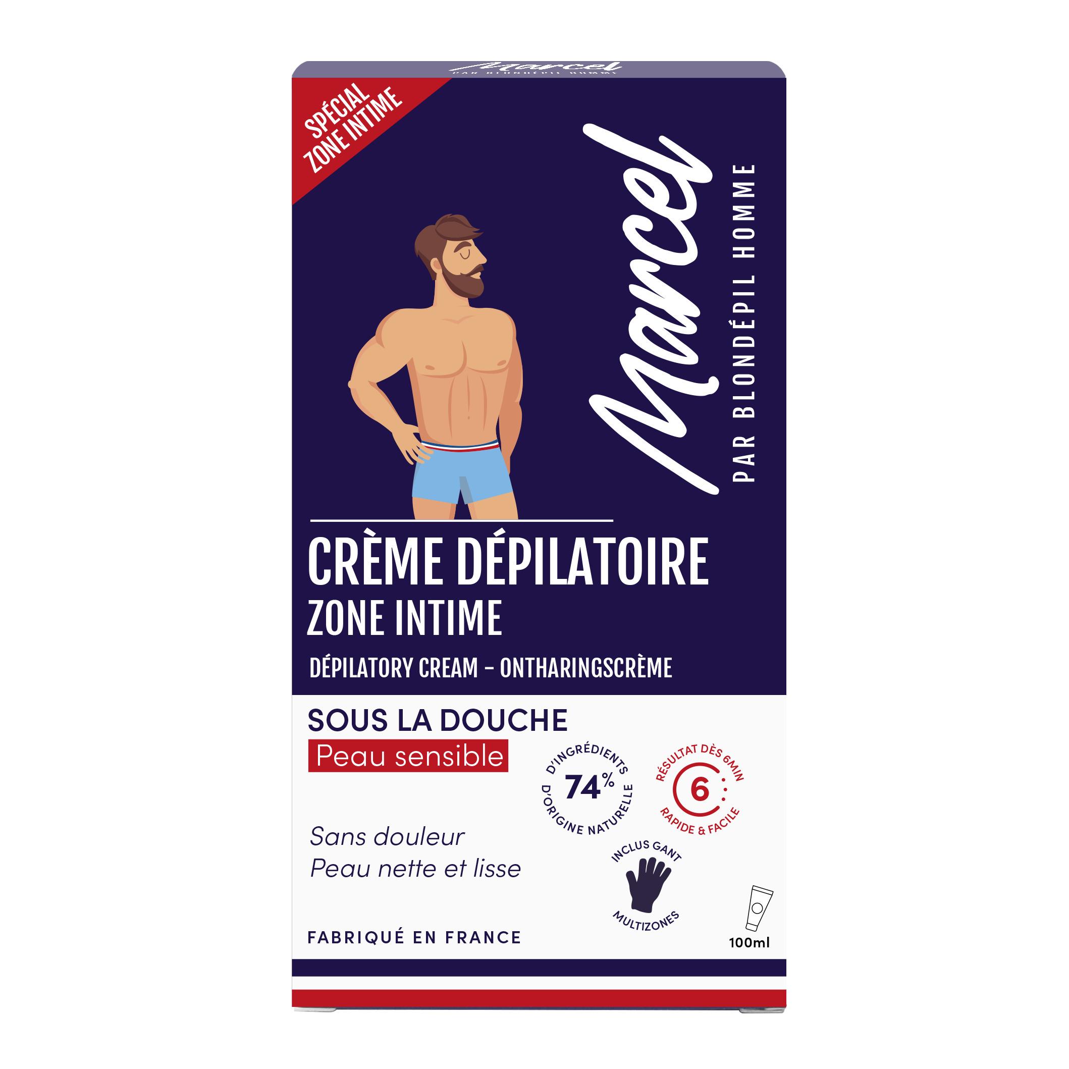 MARCEL Crème dépilatoire zone intime peaux sensibles 100ml