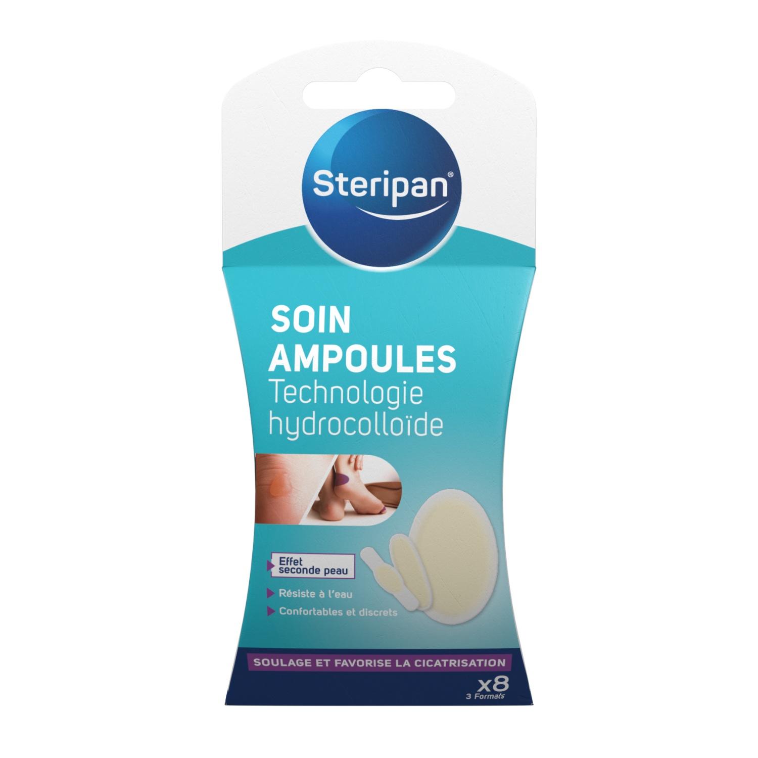 STERIPAN Soin ampoules hydrocolloïde 3 formats 8 pièces