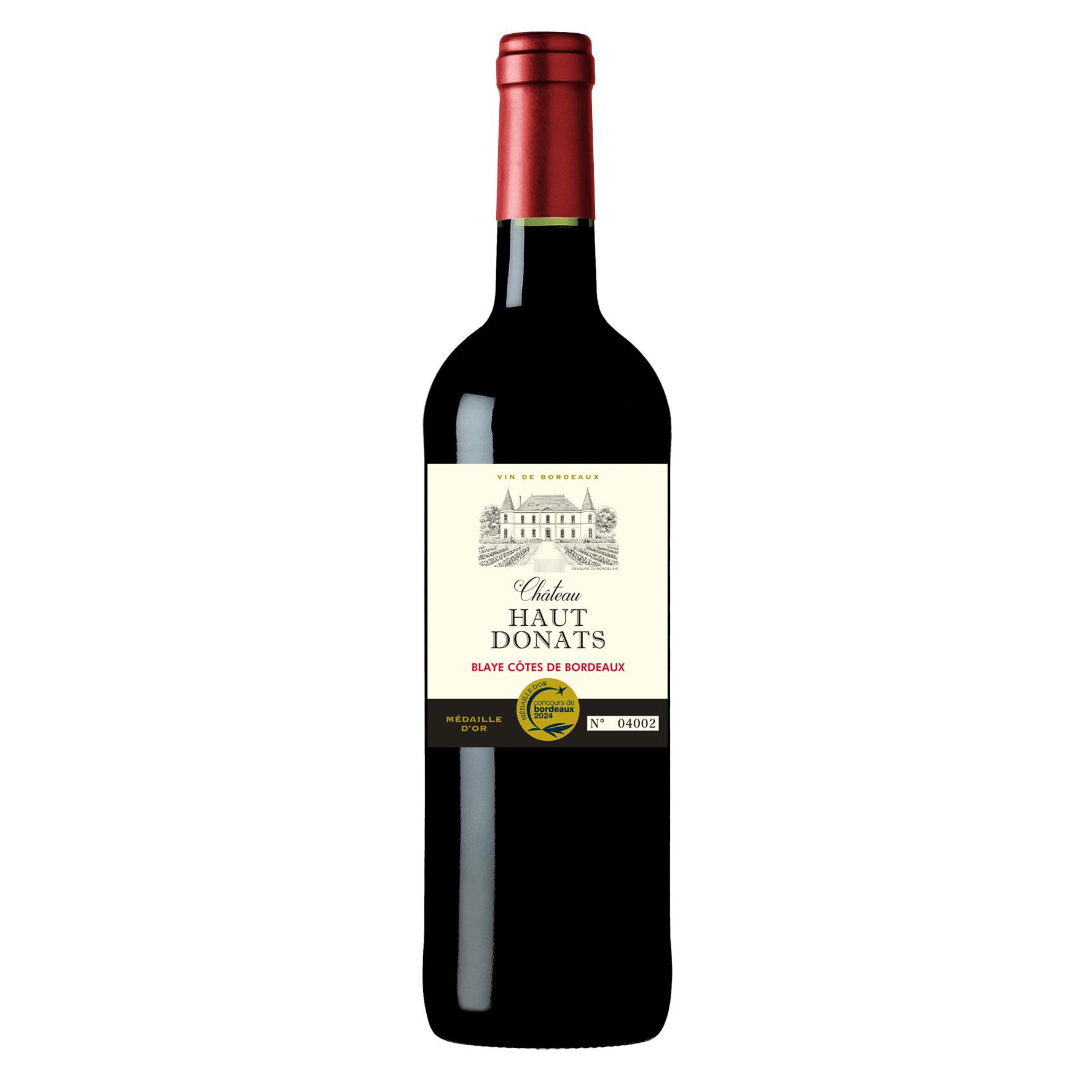 Voir la diapositive 2 : AOC Blaye Côtes de Bordeaux rouge Château Haut Donats 75cl