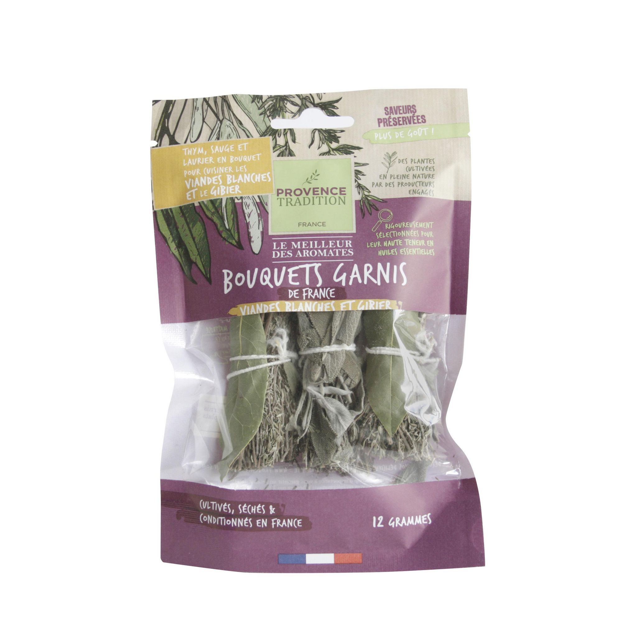PROVENCE TRADITION Bouquets garnis de France 3 pièces 12g